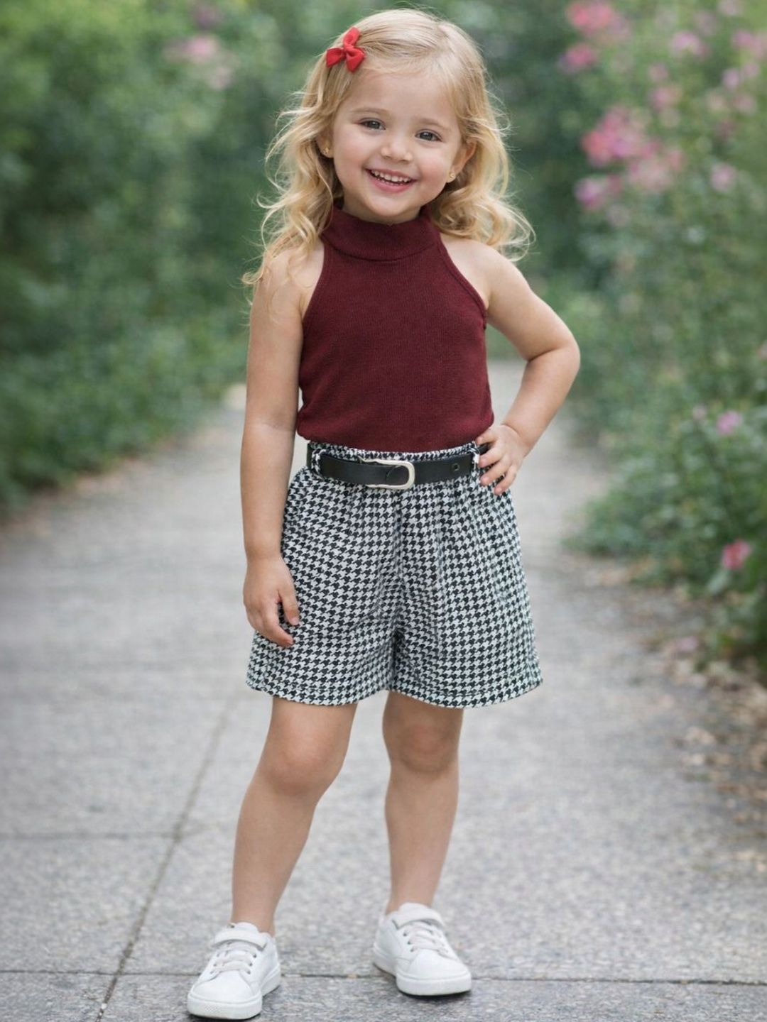 RAMIAAZ Girls Top with Shorts-image-46