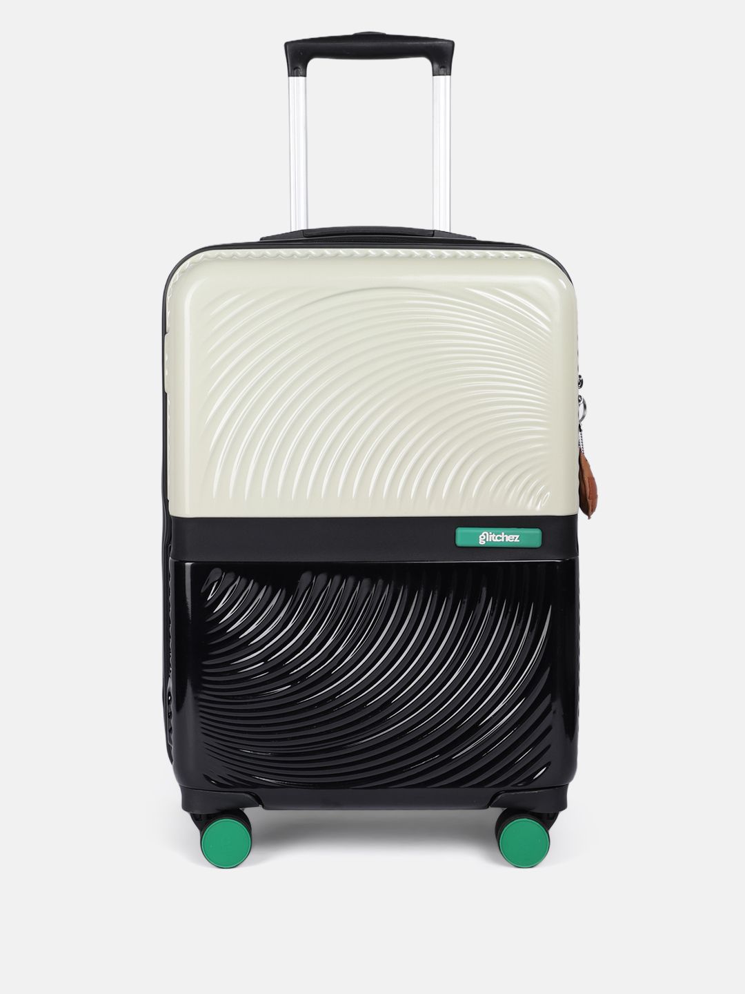 glitchez Colorblocked Hard-Sided Check-In Trolley Bag-image-2