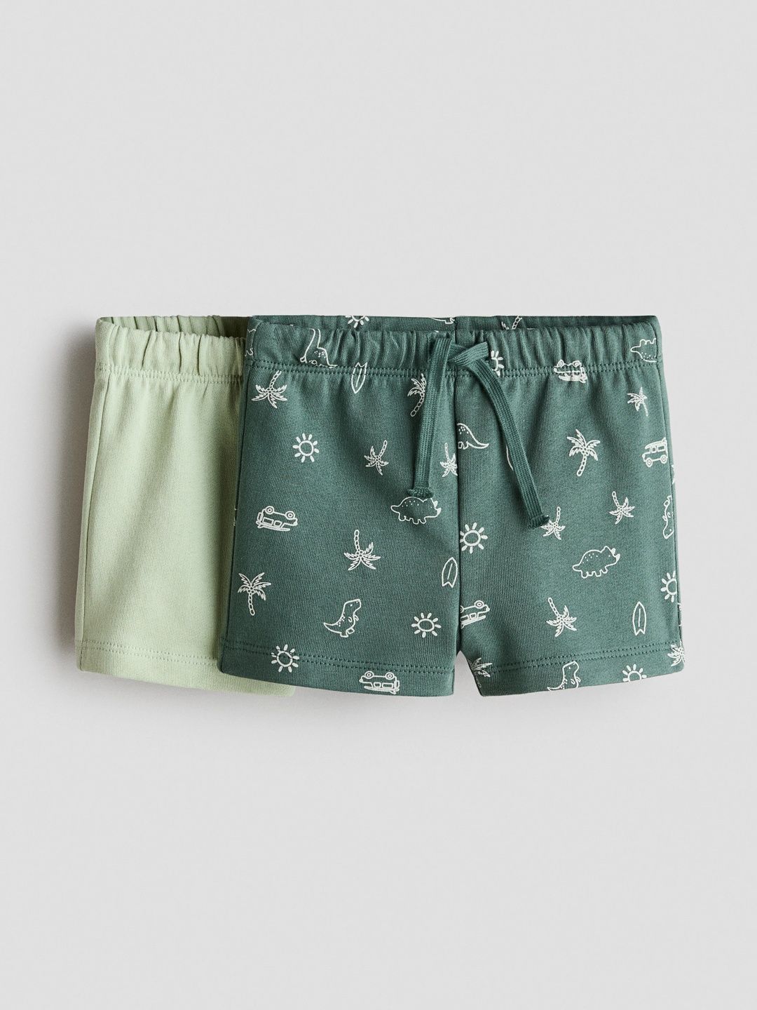 H&M Boys Pack Of 2 Cotton Sweat Shorts-picture-13