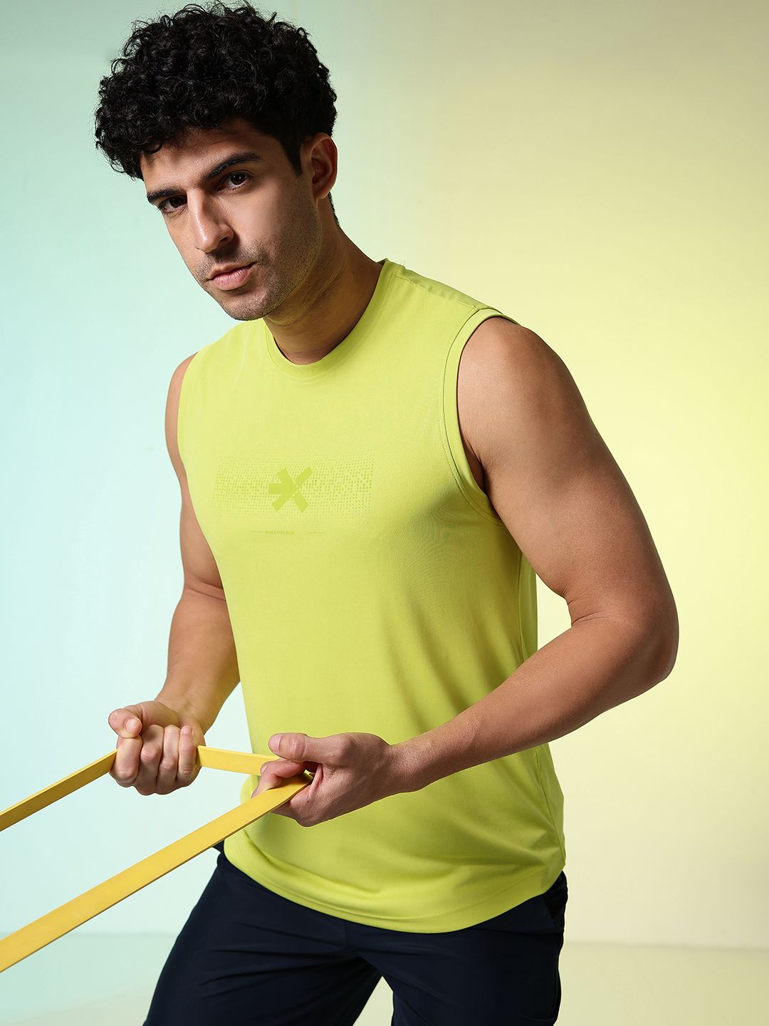 HRX by Hrithik Roshan Brand Logo Printed Rapid-Dry Running T-shirt-picture-8