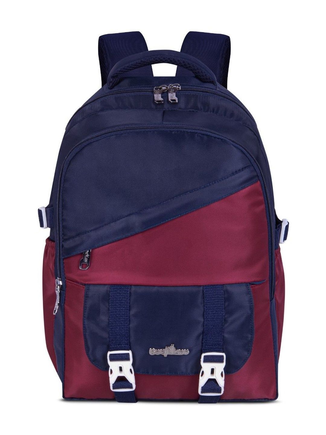 Seenlee Women Colourblocked Backpack with Compression Straps-picture-32