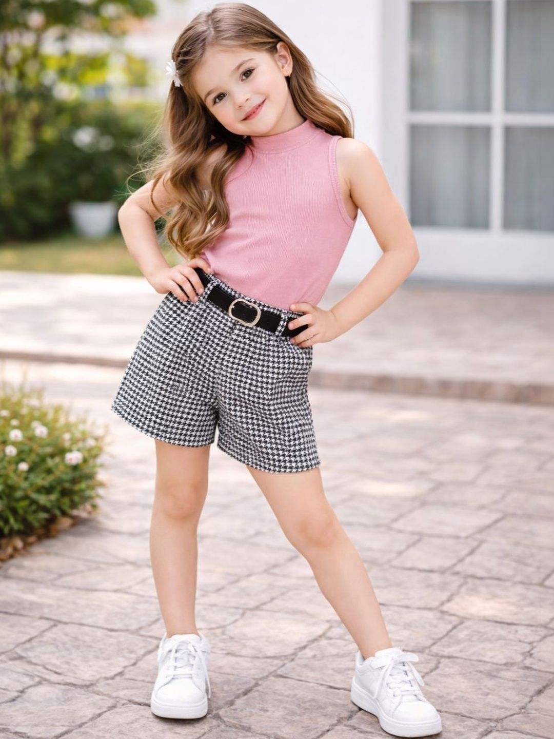 RAMIAAZ Girls Top with Shorts-image-48