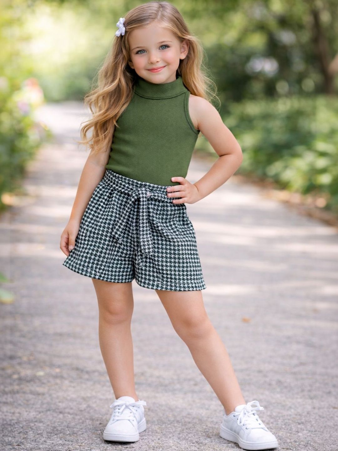 RAMIAAZ Girls Top with Shorts-image-41