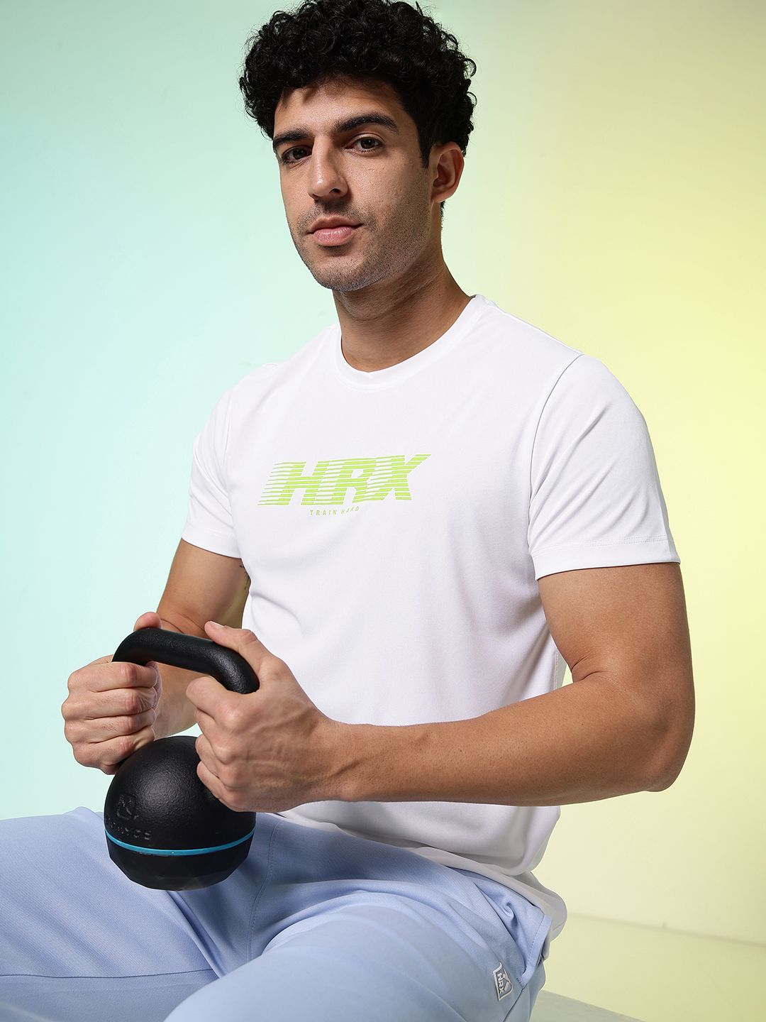 HRX by Hrithik Roshan Brand Logo Printed Rapid-Dry Training T-shirt-picture-39