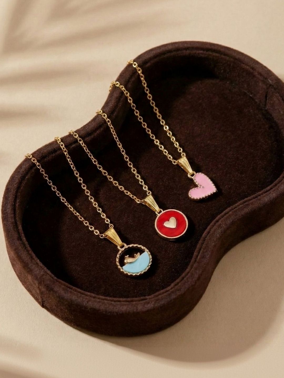 Lara Karen Brass Gold-Plated Pendant And Chain-image-40