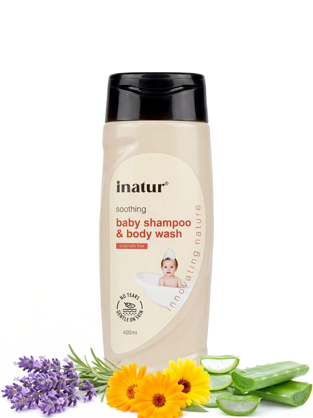 Inatur Baby Shampoo & Body Wash - 400 ml-image-3