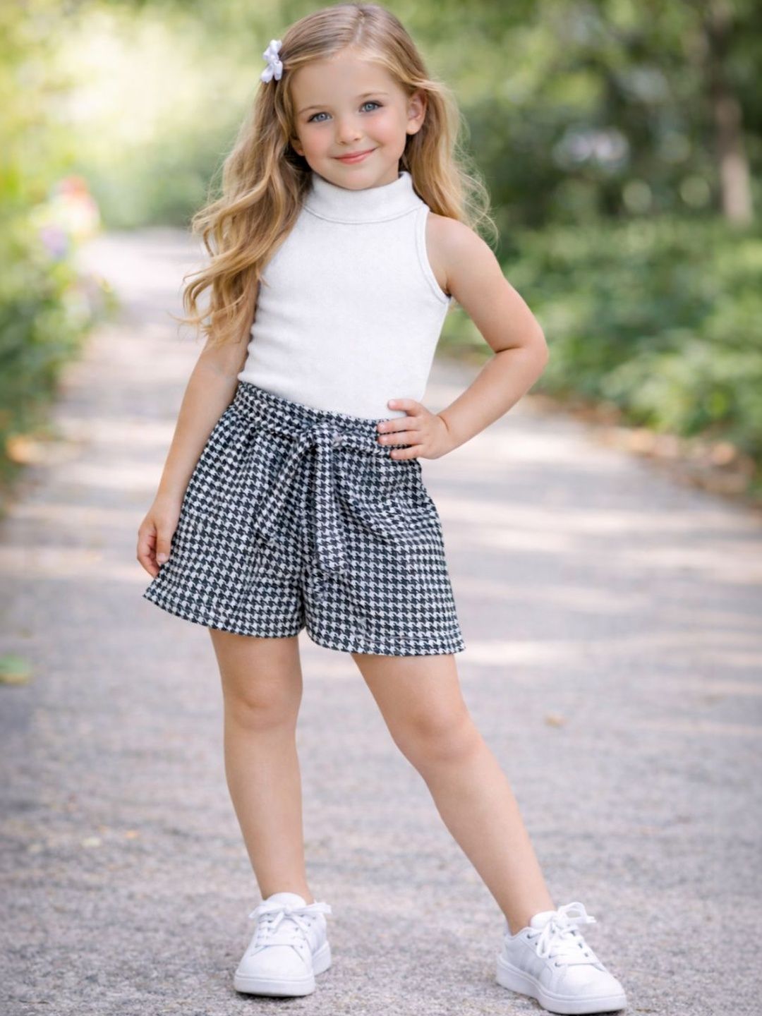 RAMIAAZ Girls Top with Shorts-image-41
