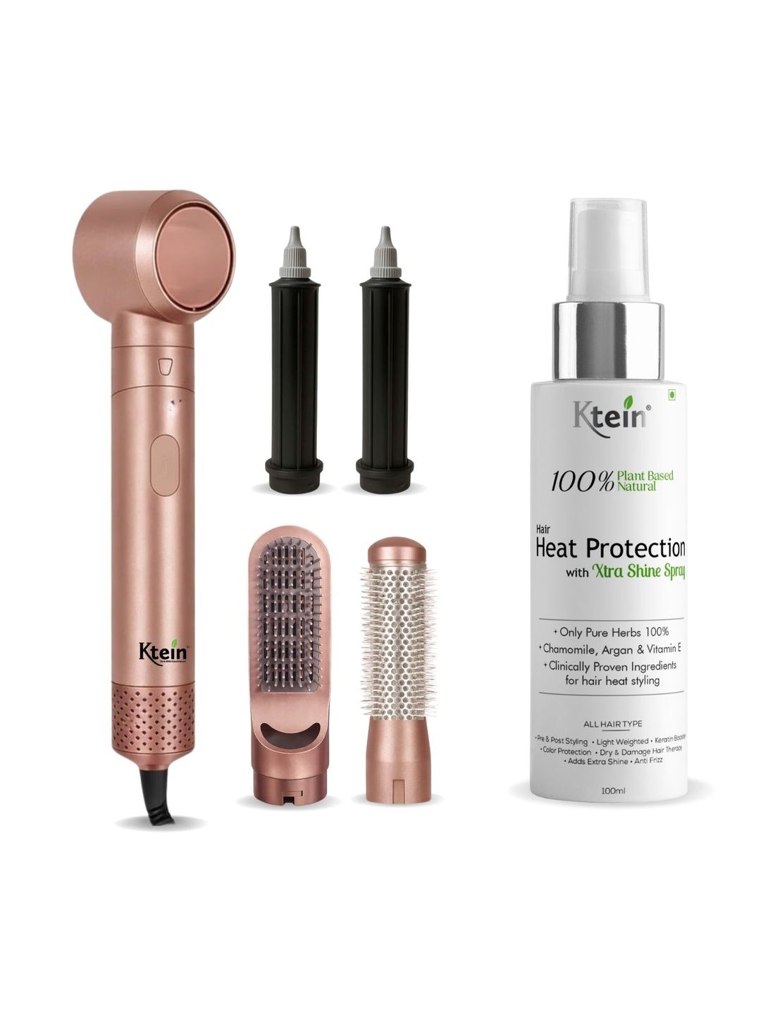 Ktein Extra Shine Hair Spray- 100 ml & 5-In-1 Pro Styler-image-7