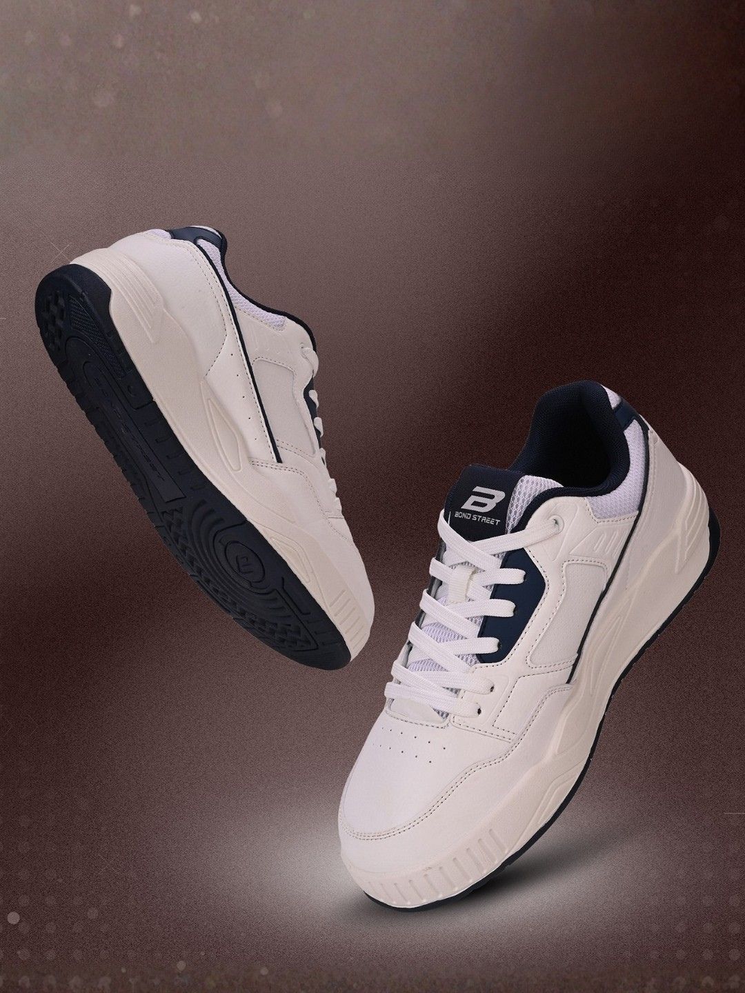 Bond Street By Red Tape Men Colourblocked Round Toe Sneakers-picture-39