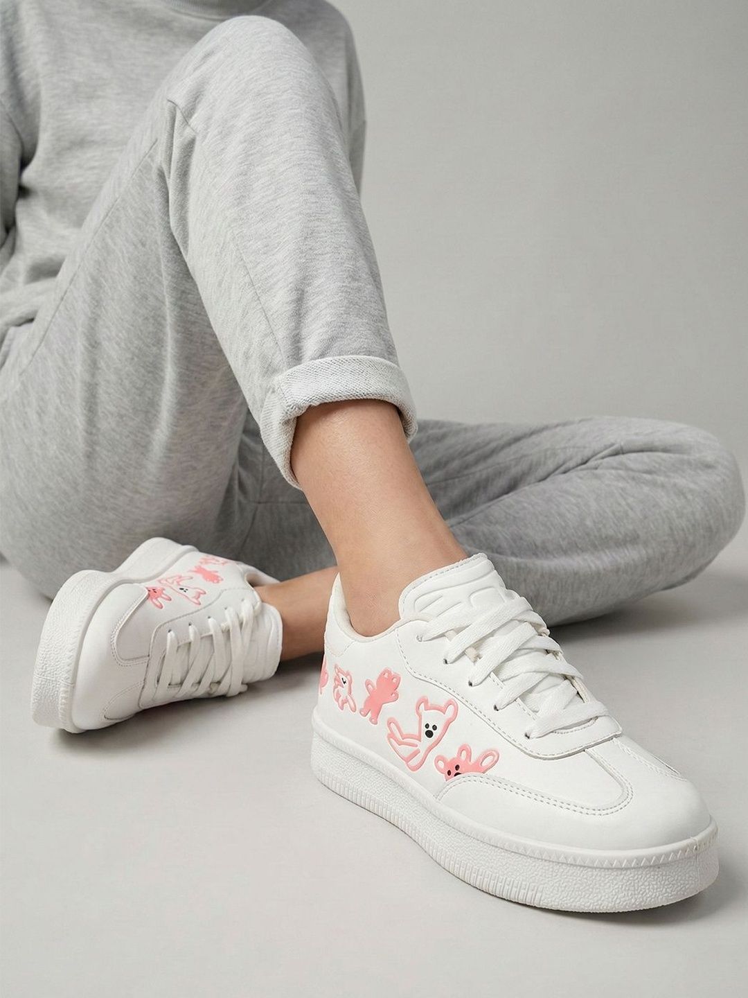 VENDOZ Women Printed PU Sneakers-picture-31