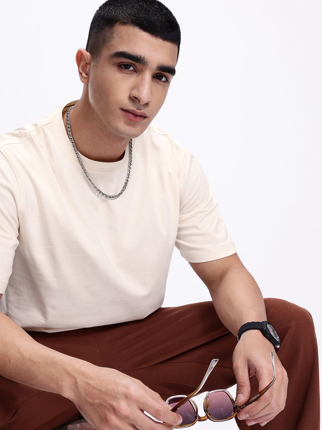 Kook N Keech Relaxed Fit Drop-Shoulder Sleeves Pure Cotton T-shirt-picture-24