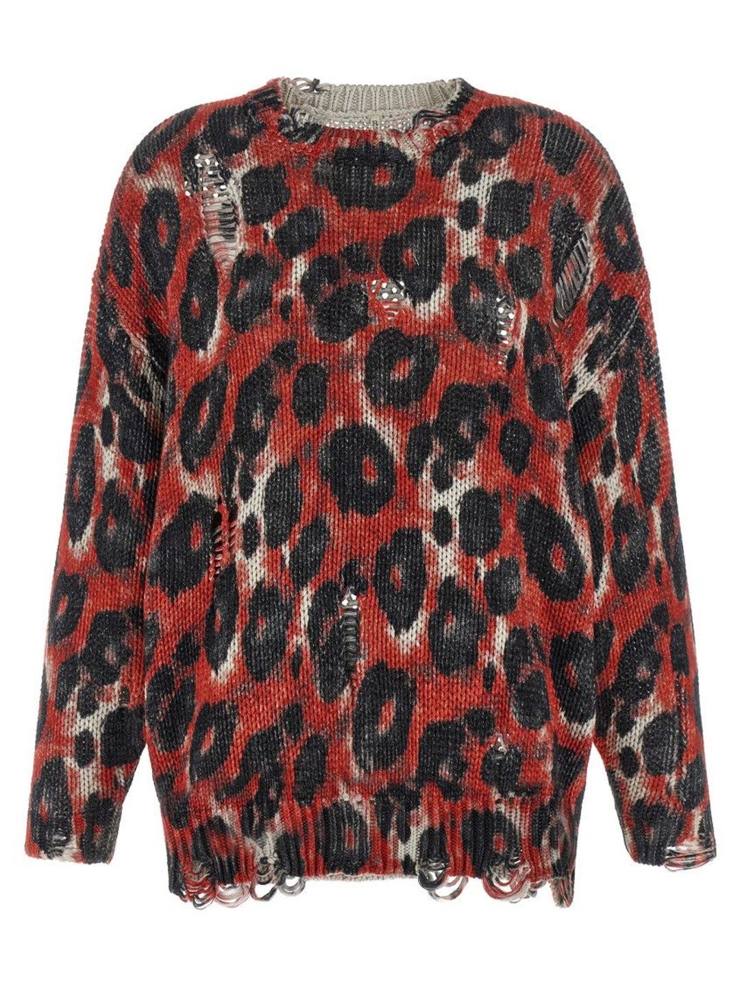 r13 Red Torn sweater-picture-11