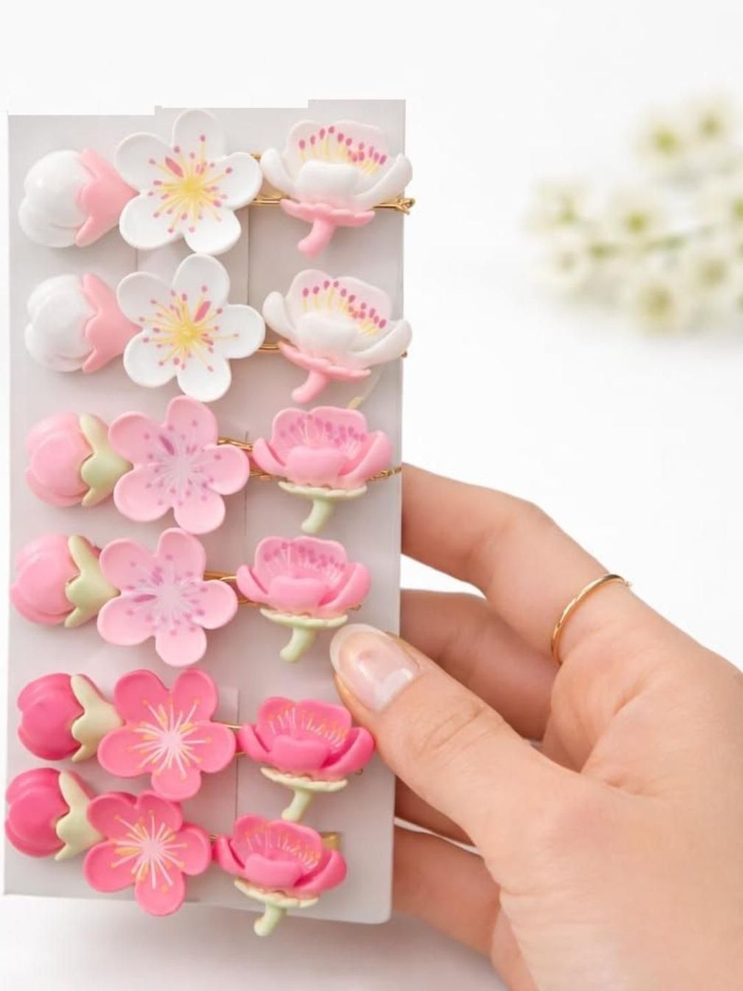 DN ENTERPRISES Women Set of 6 Embellished Alligator Hair Clip-picture-25