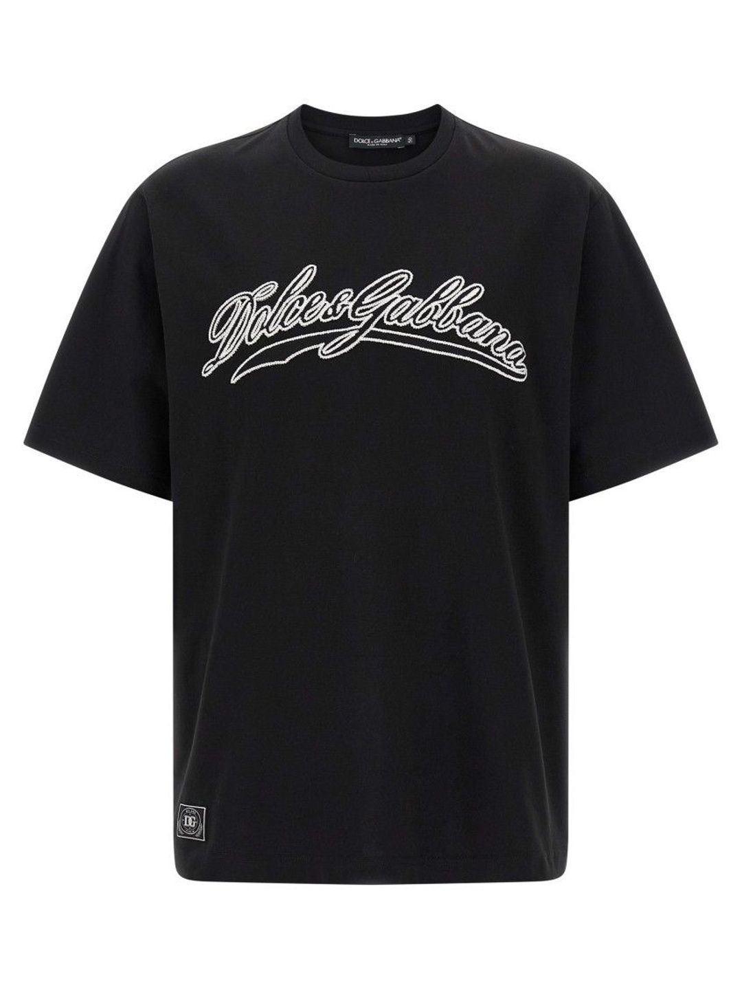 dolce & gabbana Black Logo Embroidery T-Shirt-picture-31
