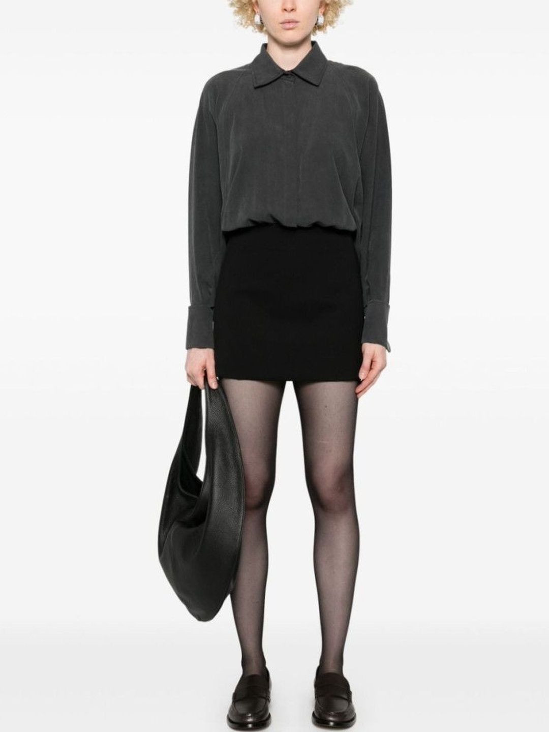 Max Mara Grey Silk bodysuit-picture-37