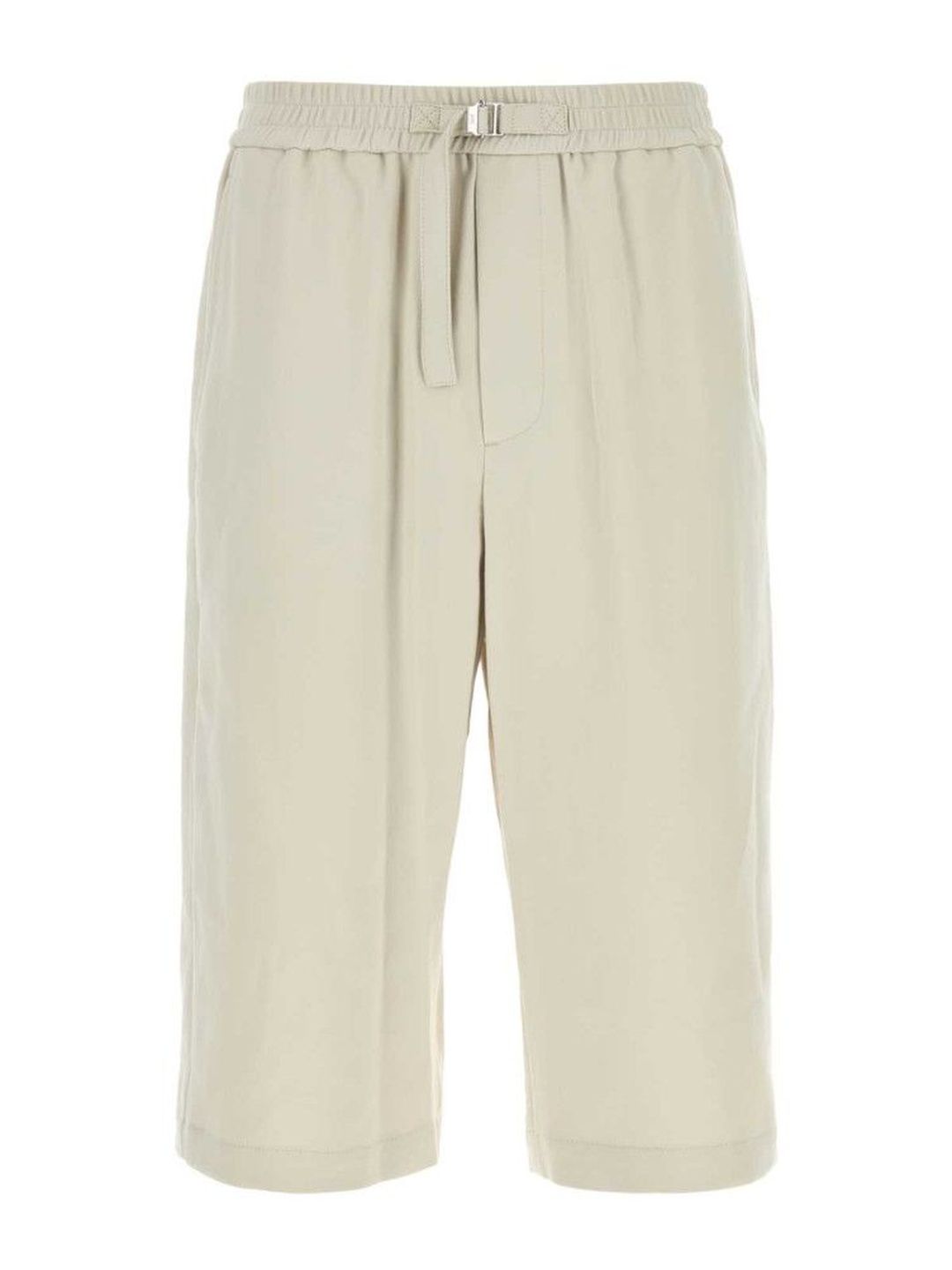 ami paris White Paris Logo Plaque Belted Shorts-picture-38