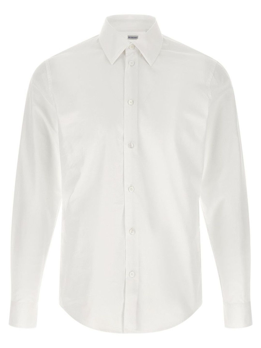 Burberry White Spread Collar Cotton Shirt-picture-40