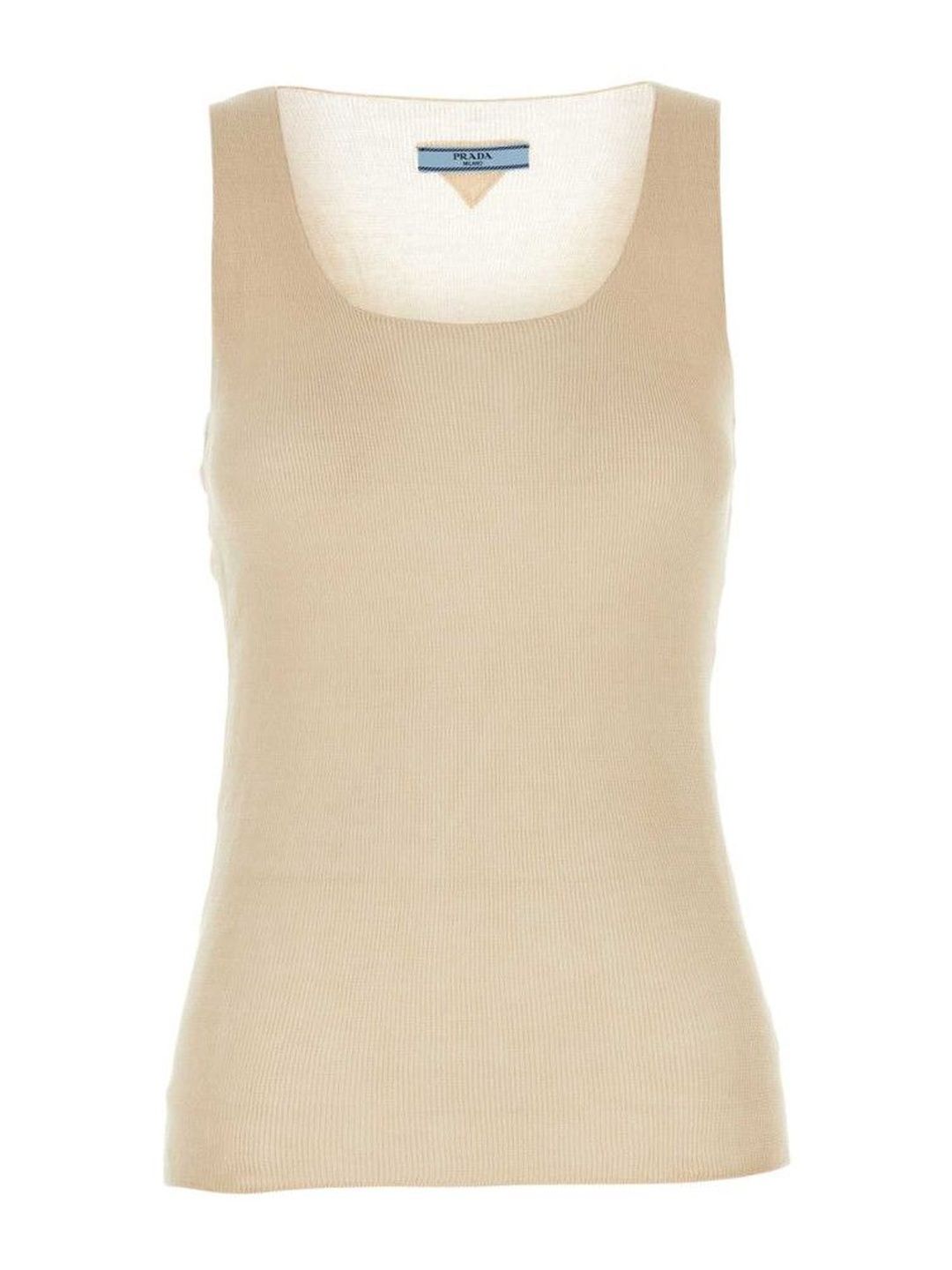 Prada Sand Cotton Tank Top-picture-12
