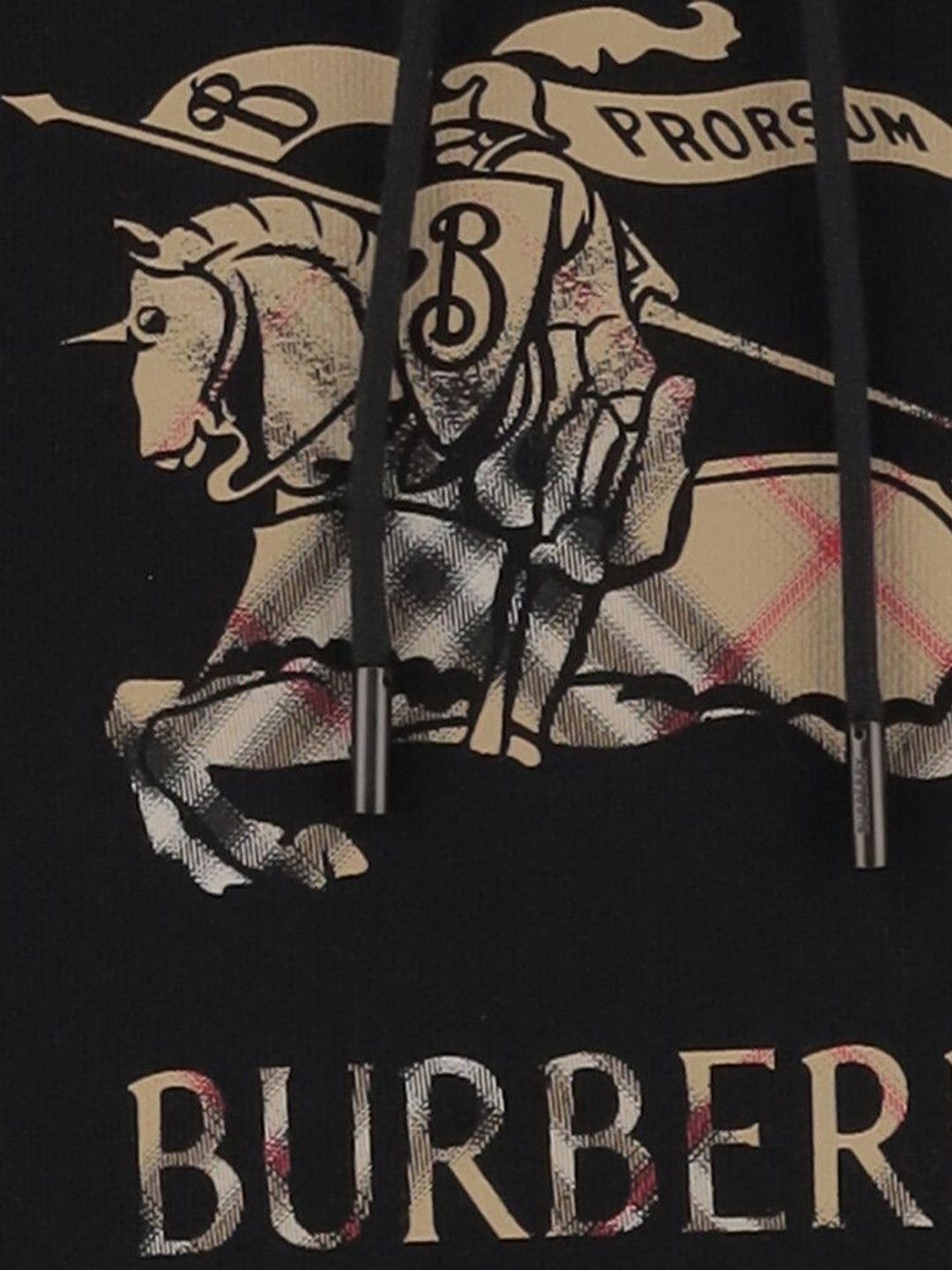 burberry Black Logo Print Hoodie-picture-17