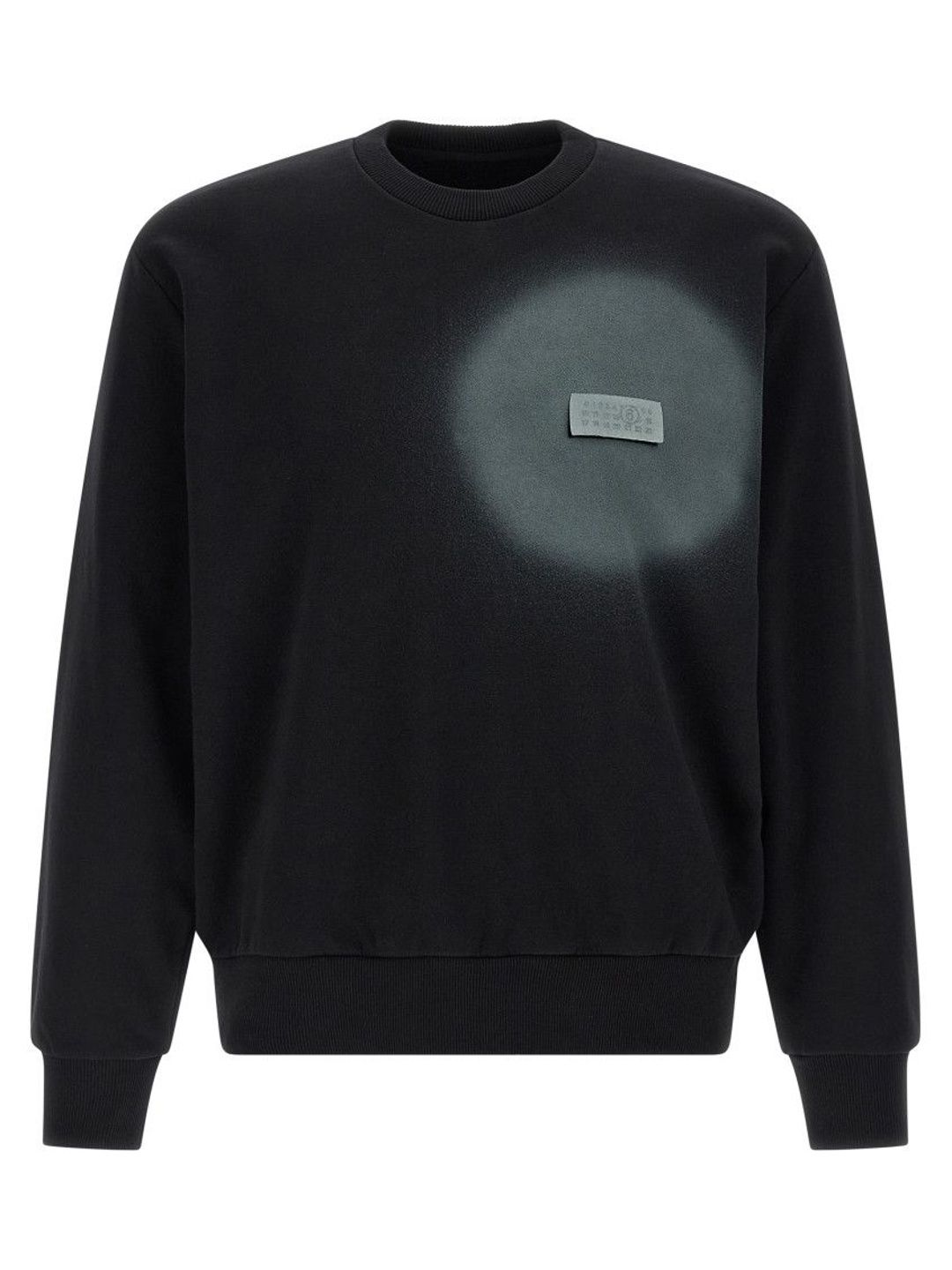 mm6 maison margiela Black Numeric Signature MM6 Spray Sweatshirt-picture-21