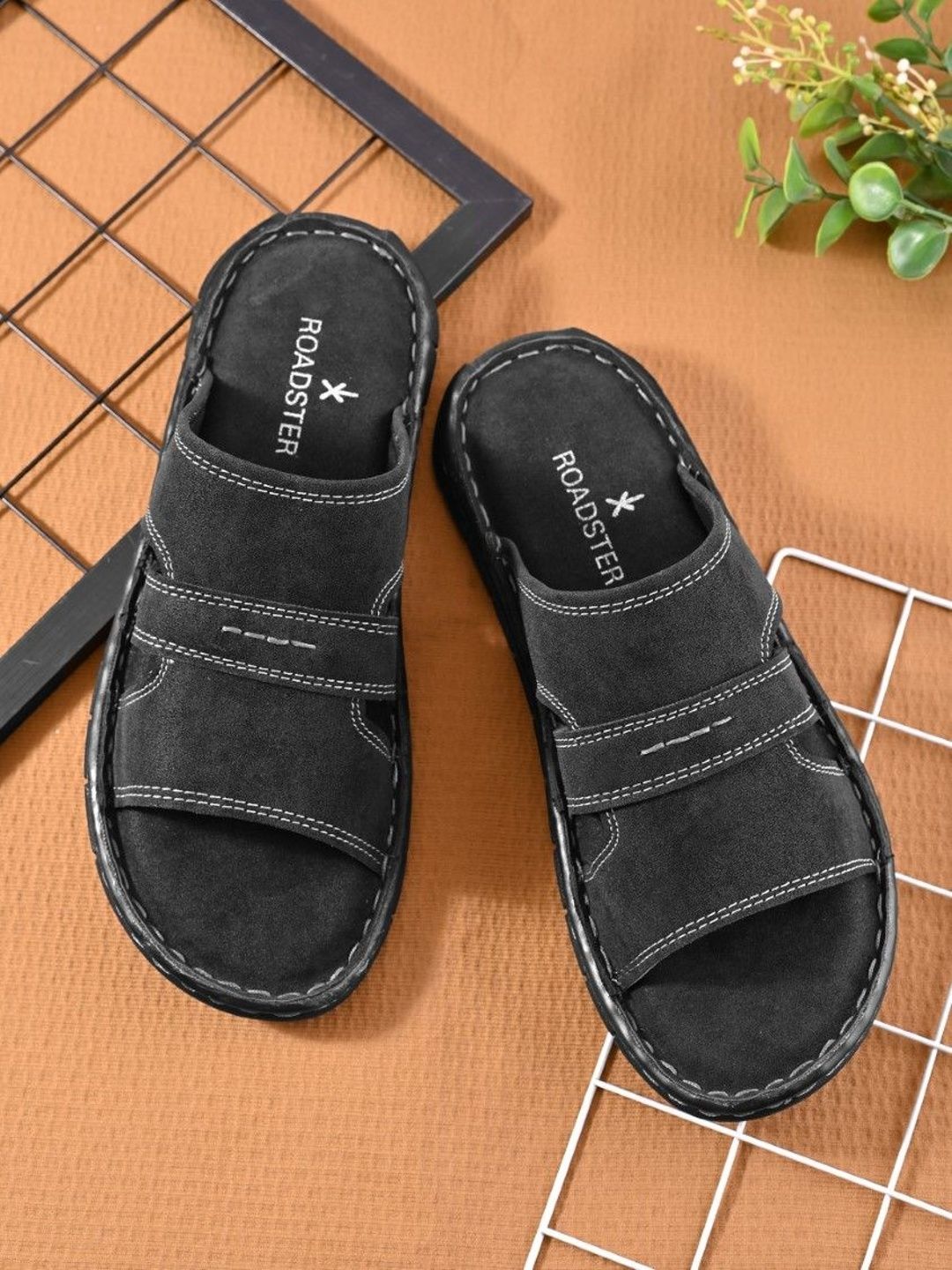 The Roadster Lifestyle Co Men Slip-On Comfort Sandals-picture-34