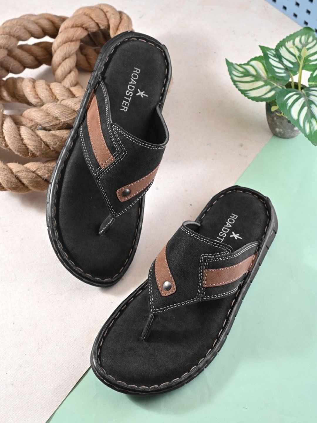 The Roadster Lifestyle Co Men Slip-On Comfort Sandals-picture-37