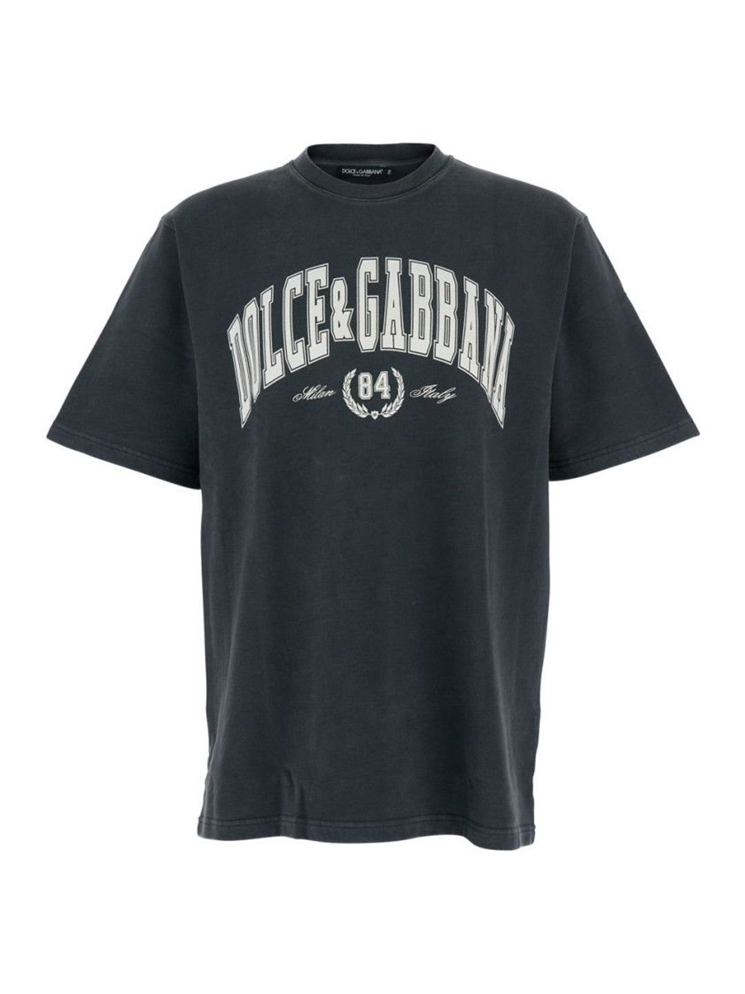 dolce & gabbana Grey Charcoal Cotton T-shirt-picture-19