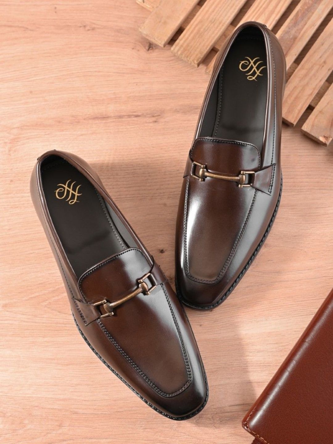 House of Pataudi Men Leather Formal Loafers-picture-18