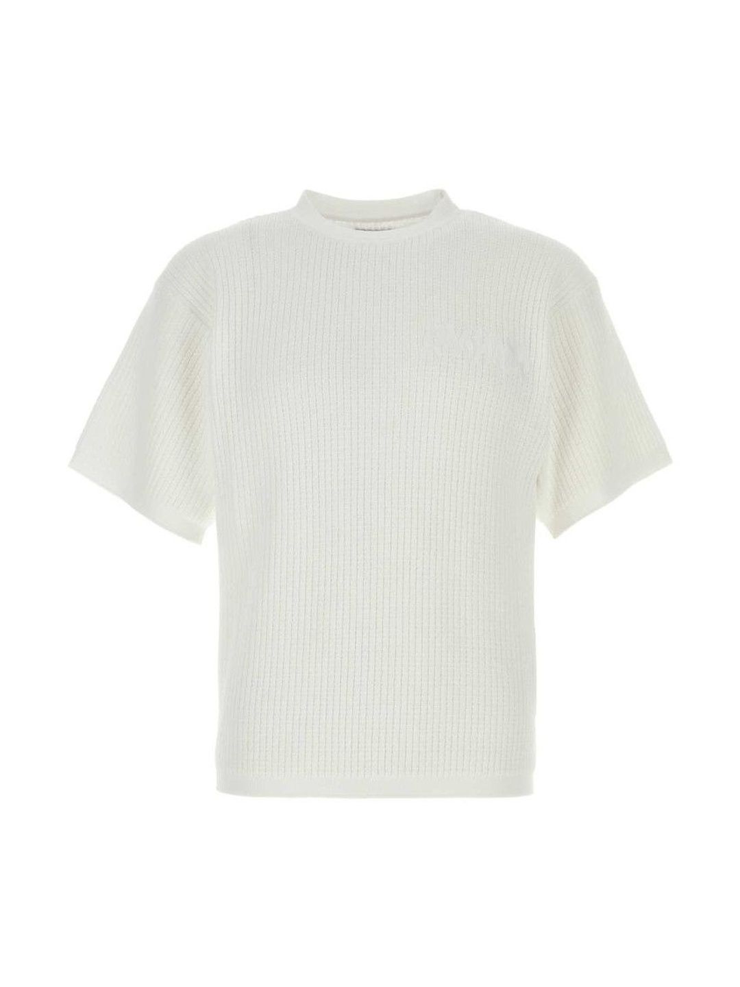 Magliano White Cotton Waffle T-Shirt-picture-43