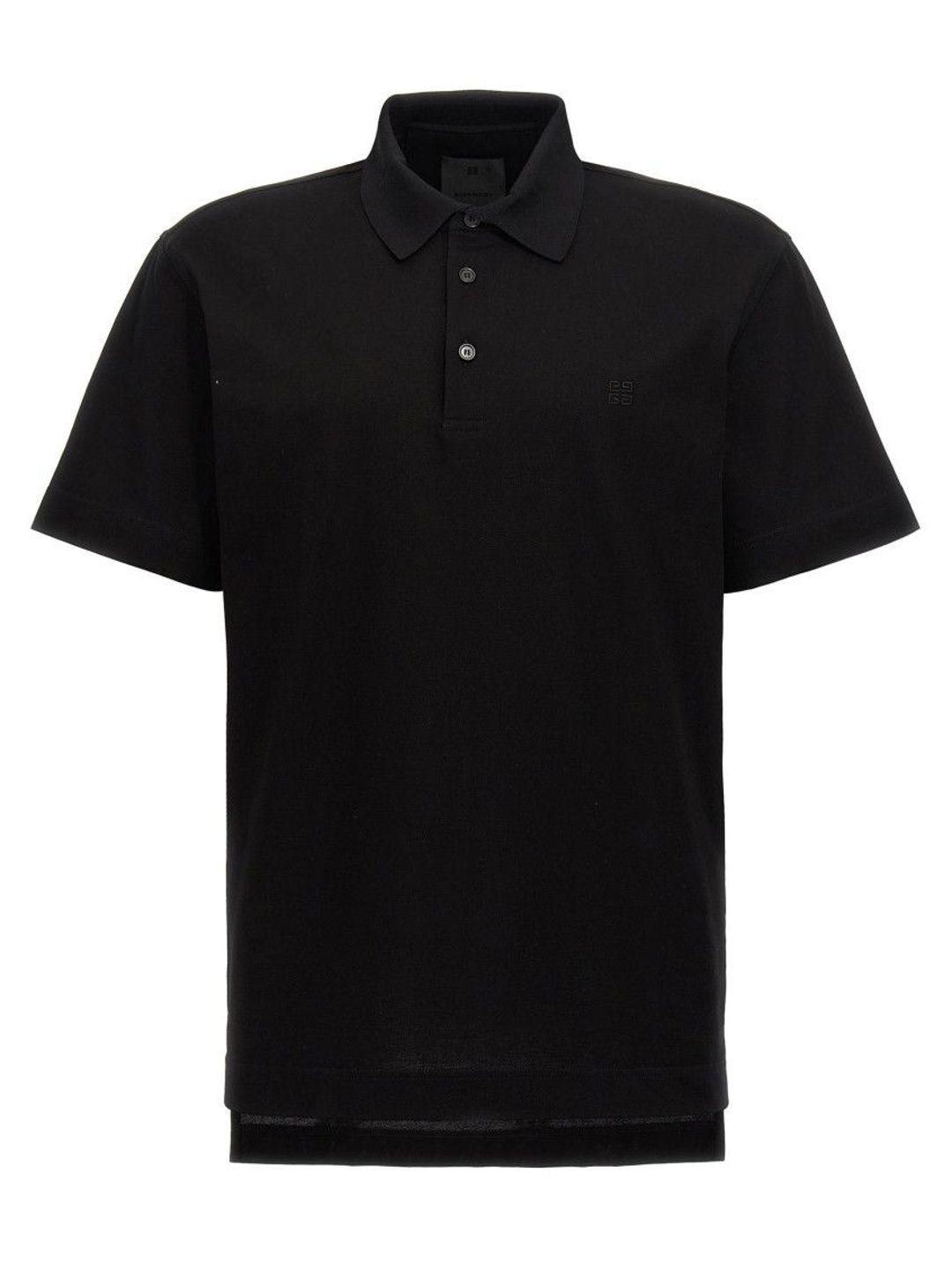 givenchy Black Embroidered Logo Polo-picture-21