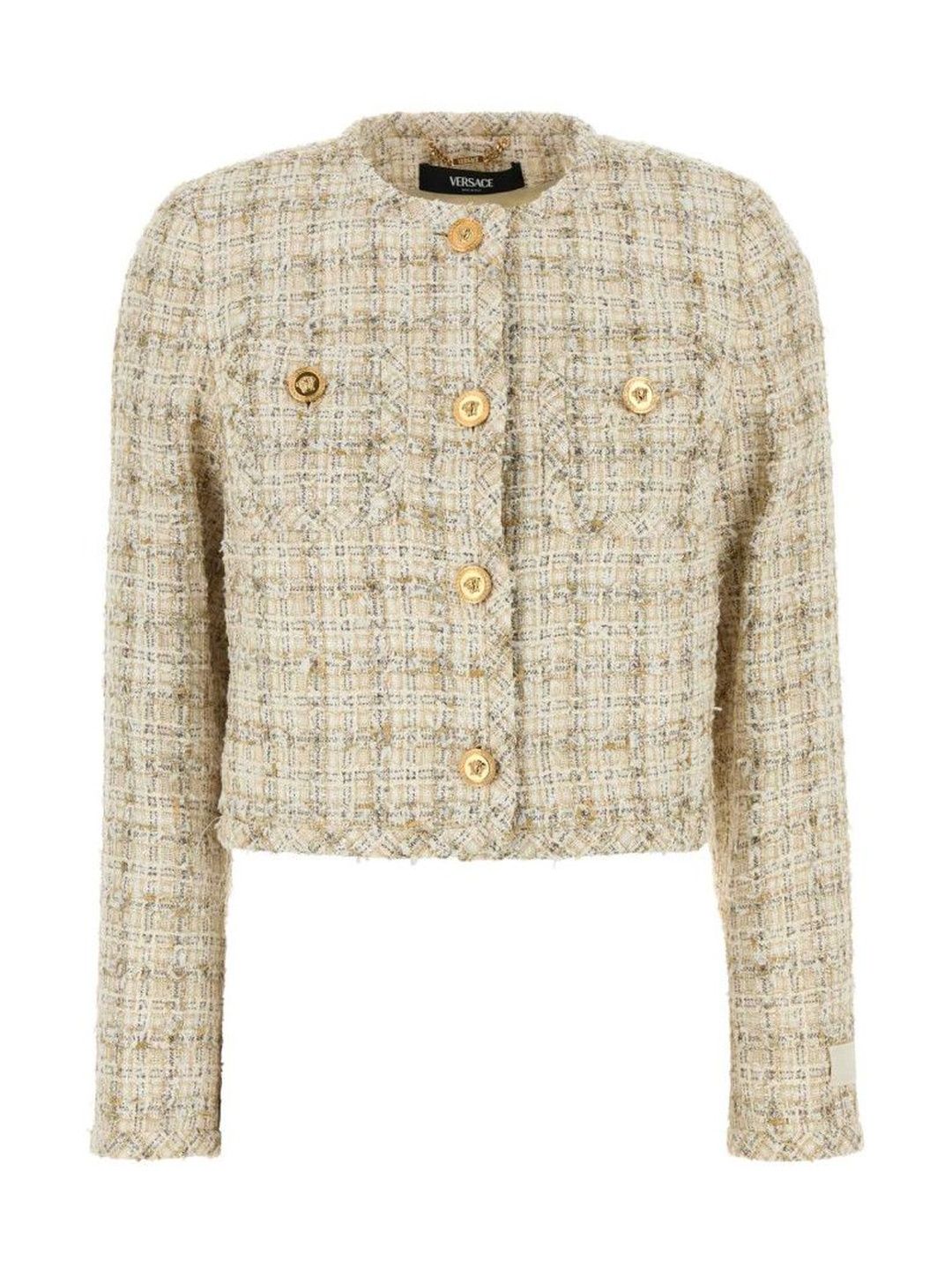 versace Multicolor Tweed Cardigan-picture-33