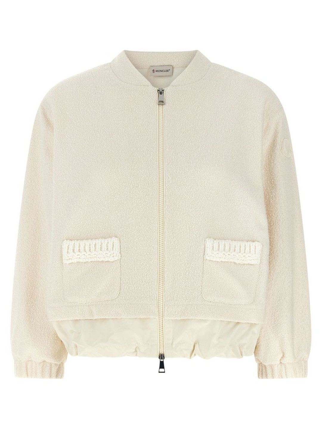 moncler White Boucl Cardigan-picture-57