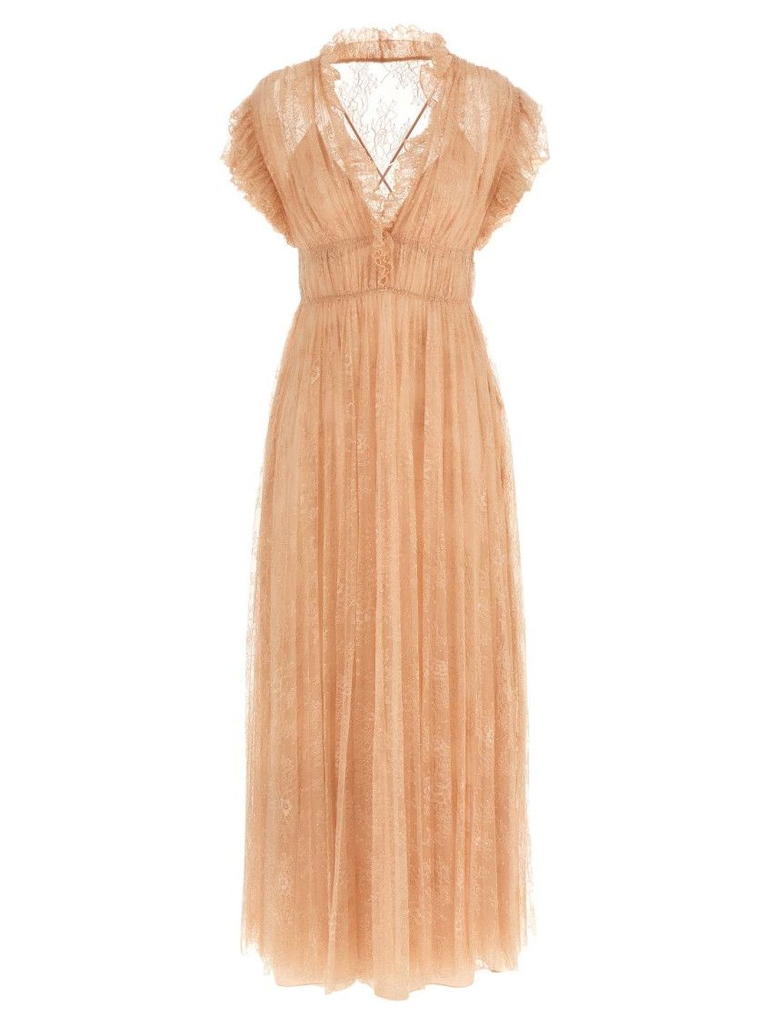 Alberta Ferretti Pink Lace dress-picture-16