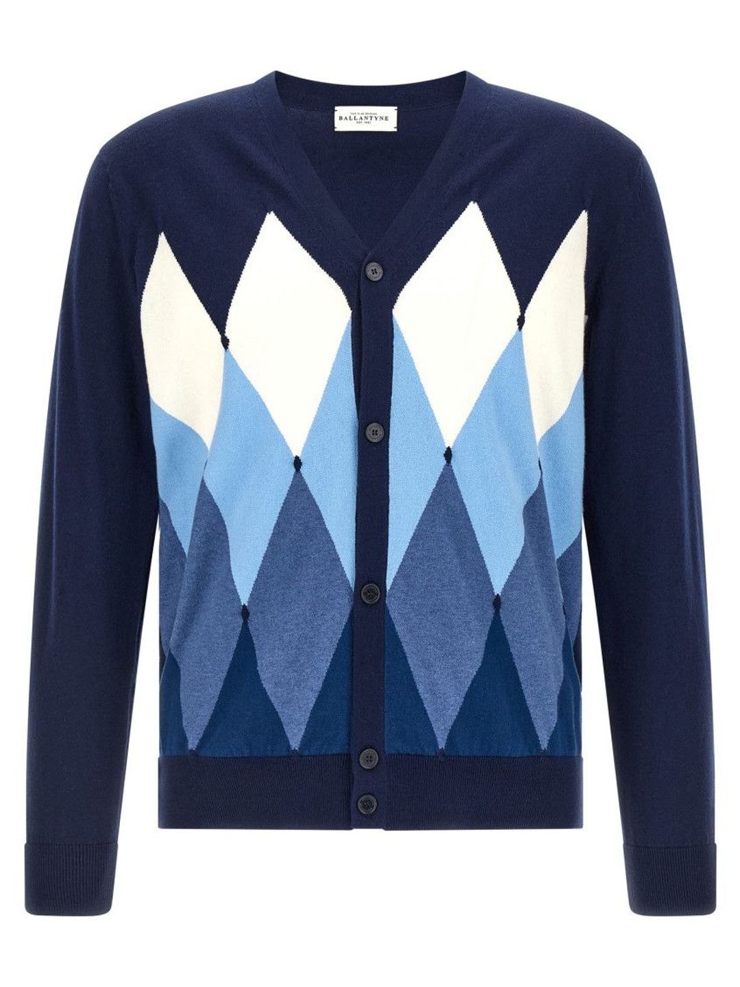 ballantyne Blue Argyle Cardigan-picture-43