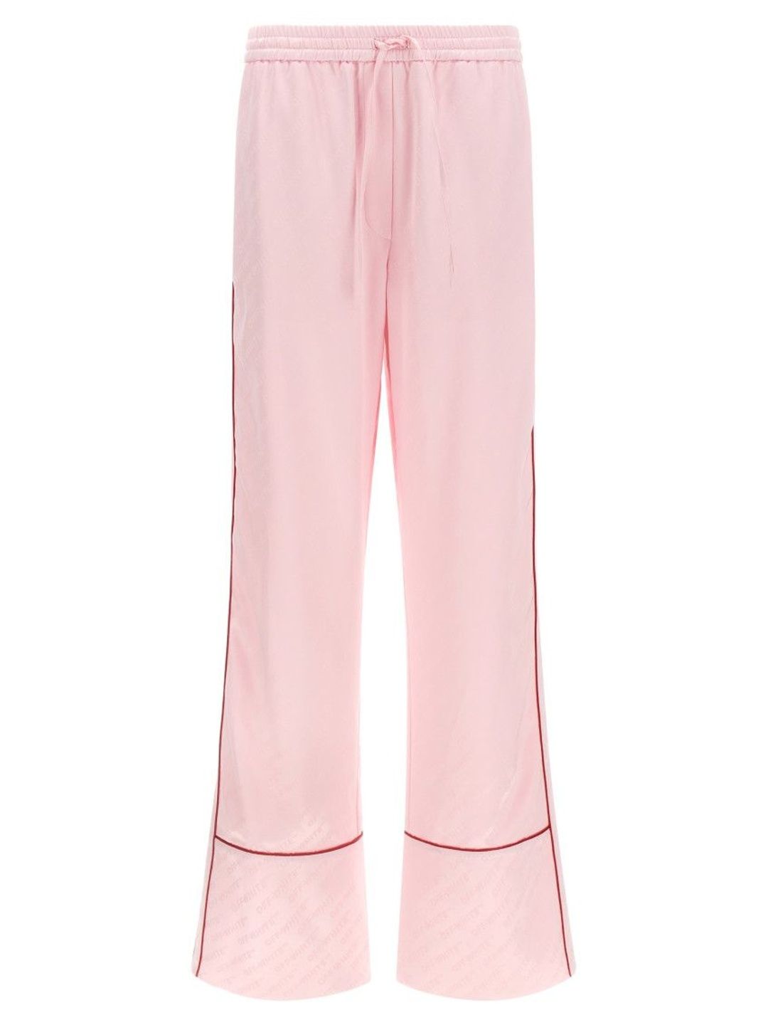 off-white Pink Jacquard Satin Pajama pants-picture-16