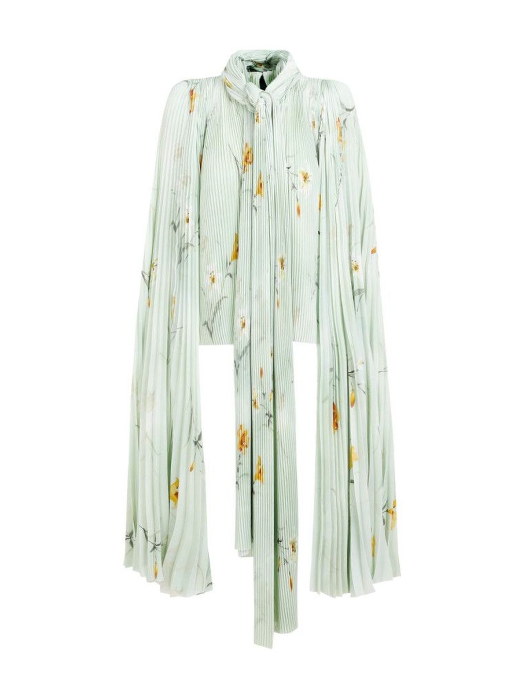 Balenciaga Green Women Floral Pattern Tops-picture-20