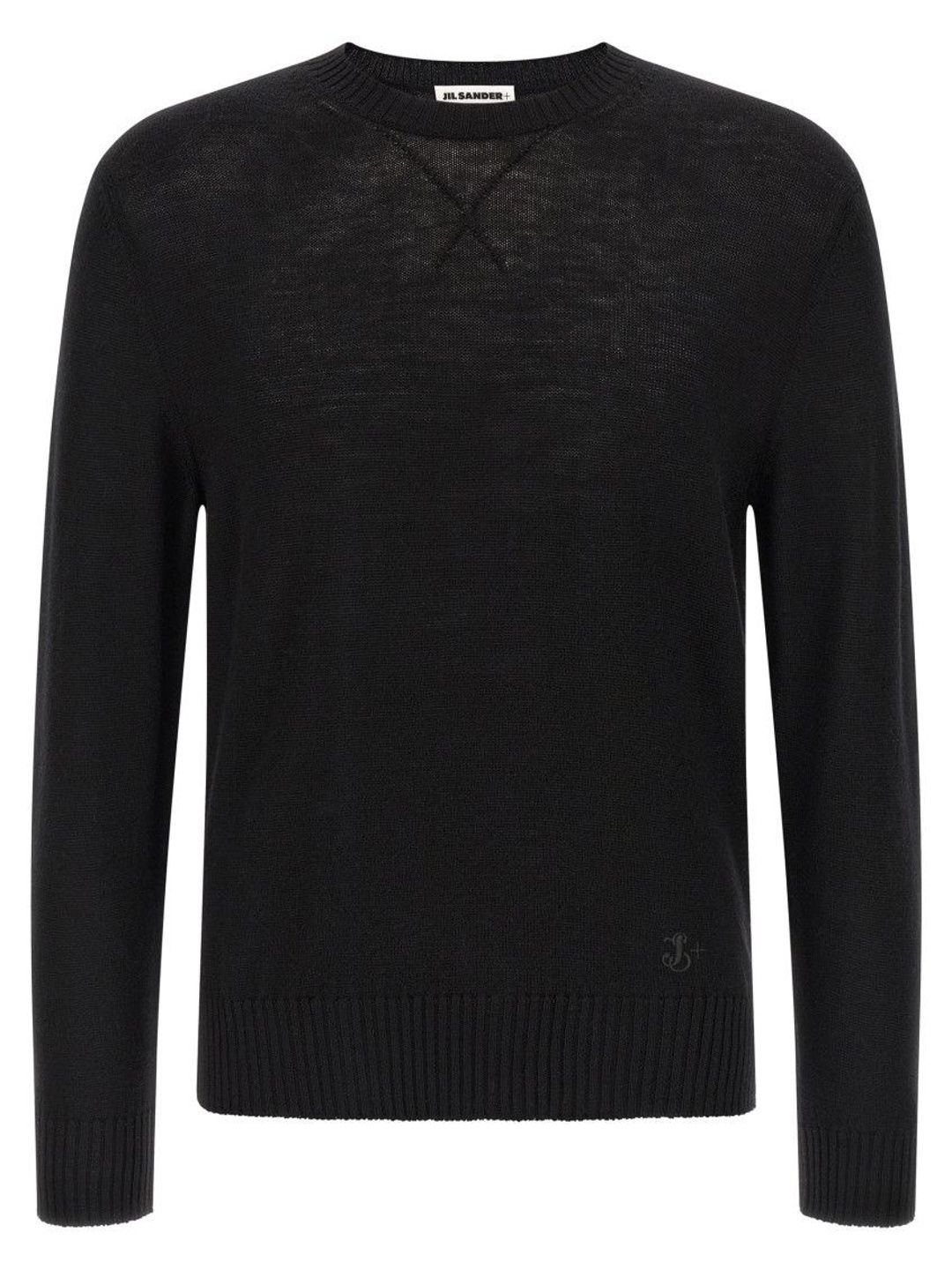 jil sander Black Logo Embroidery Sweater-picture-31