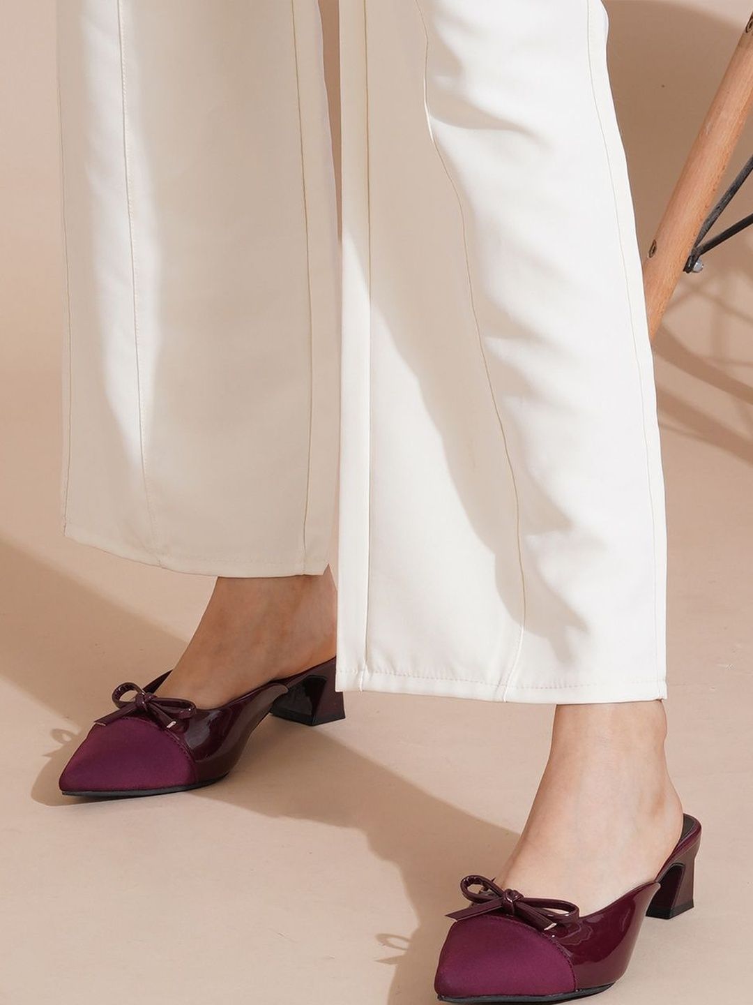 TRYME Block Mules with Bows-picture-14