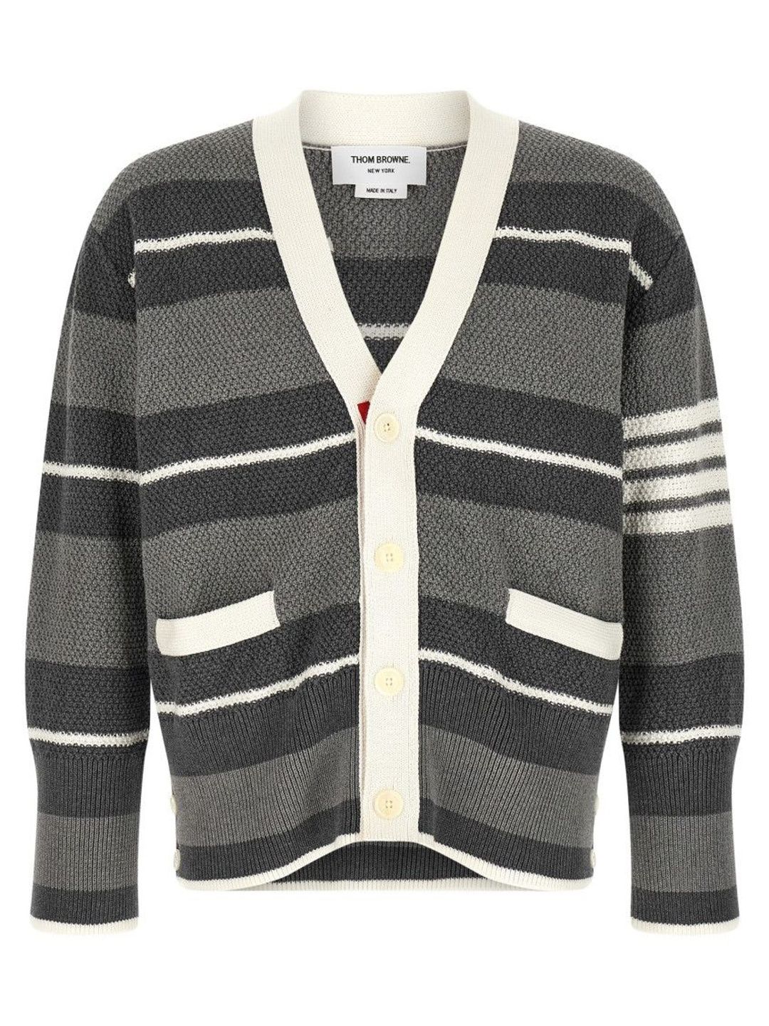 Grey Striped Cardigan-image-12