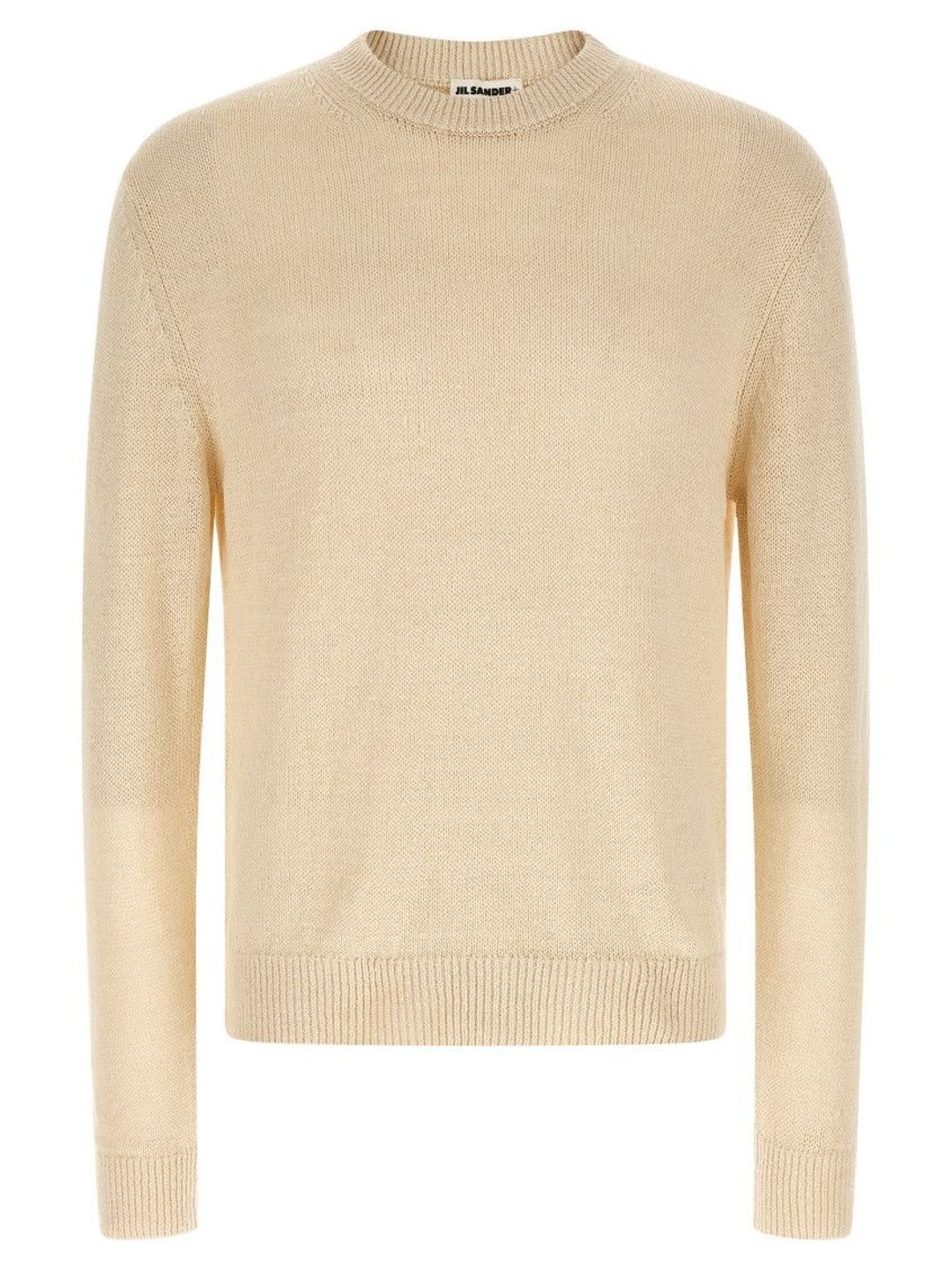 jil sander Beige Silk Hemp Sweater-picture-12