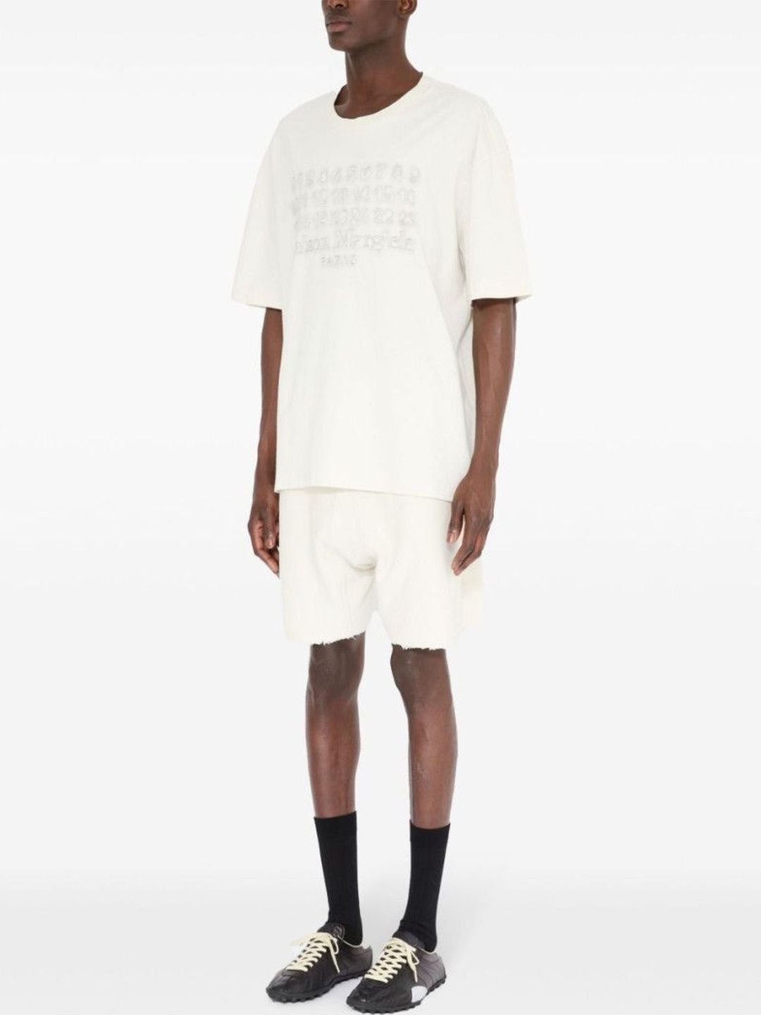 White Logo cotton t-shirt-image-27