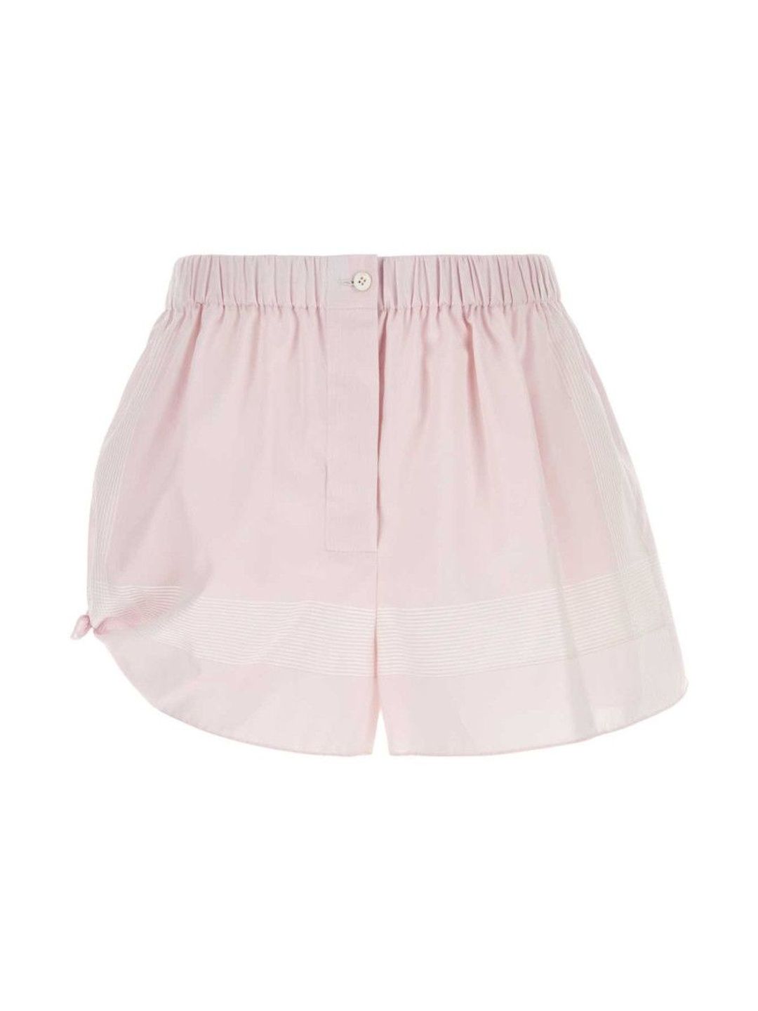 Prada Women Pastel Pink Cotton Shorts-image-1