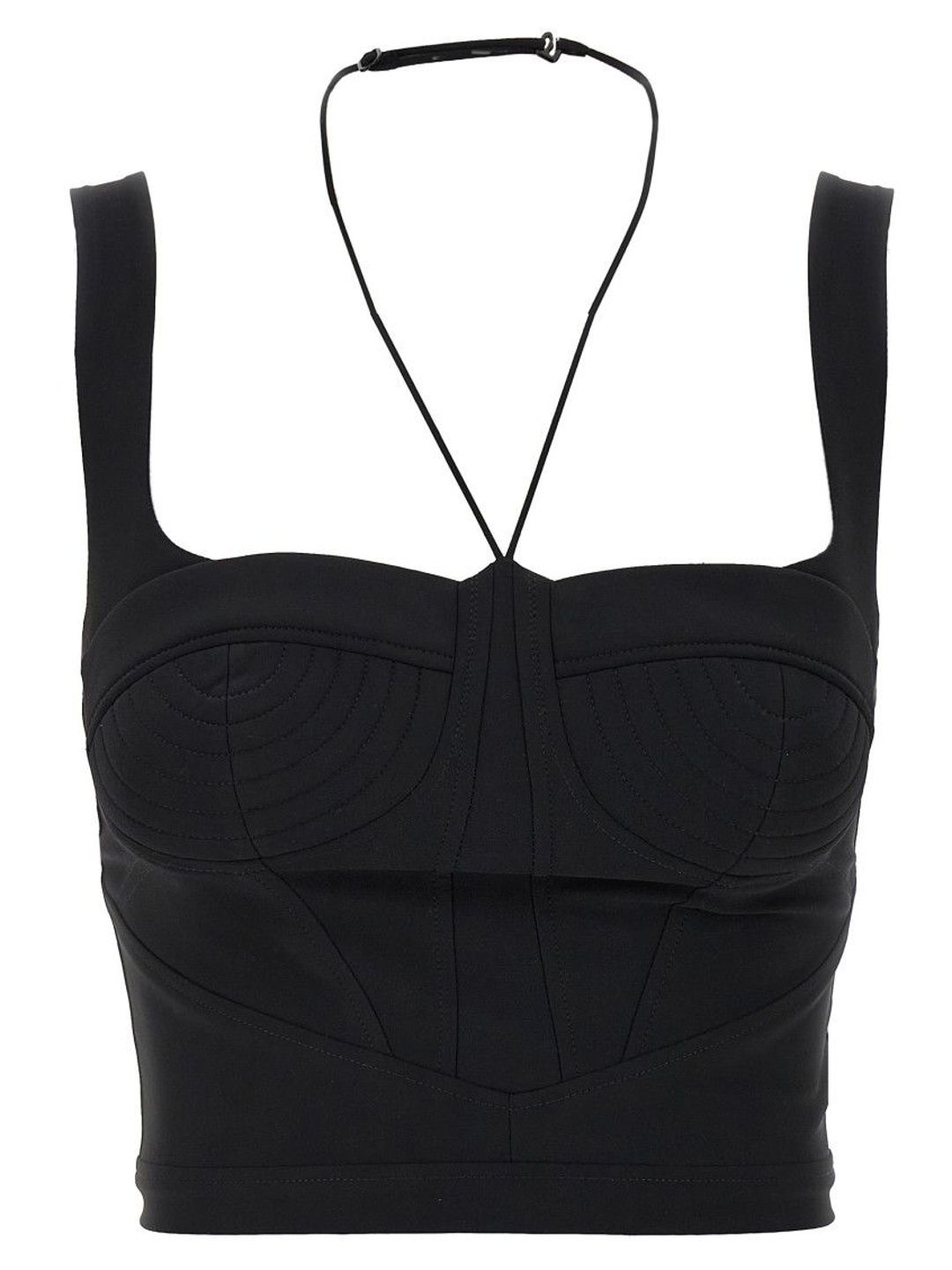 Nensi Dojaka Black Shaped Top-picture-14