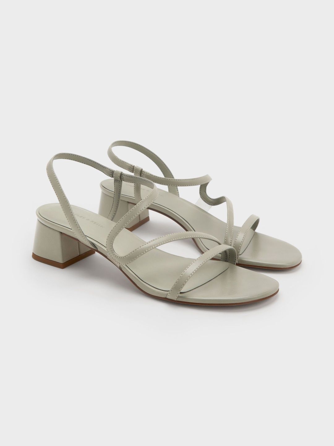 CHARLES & KEITH PU Block Sandals-image-49