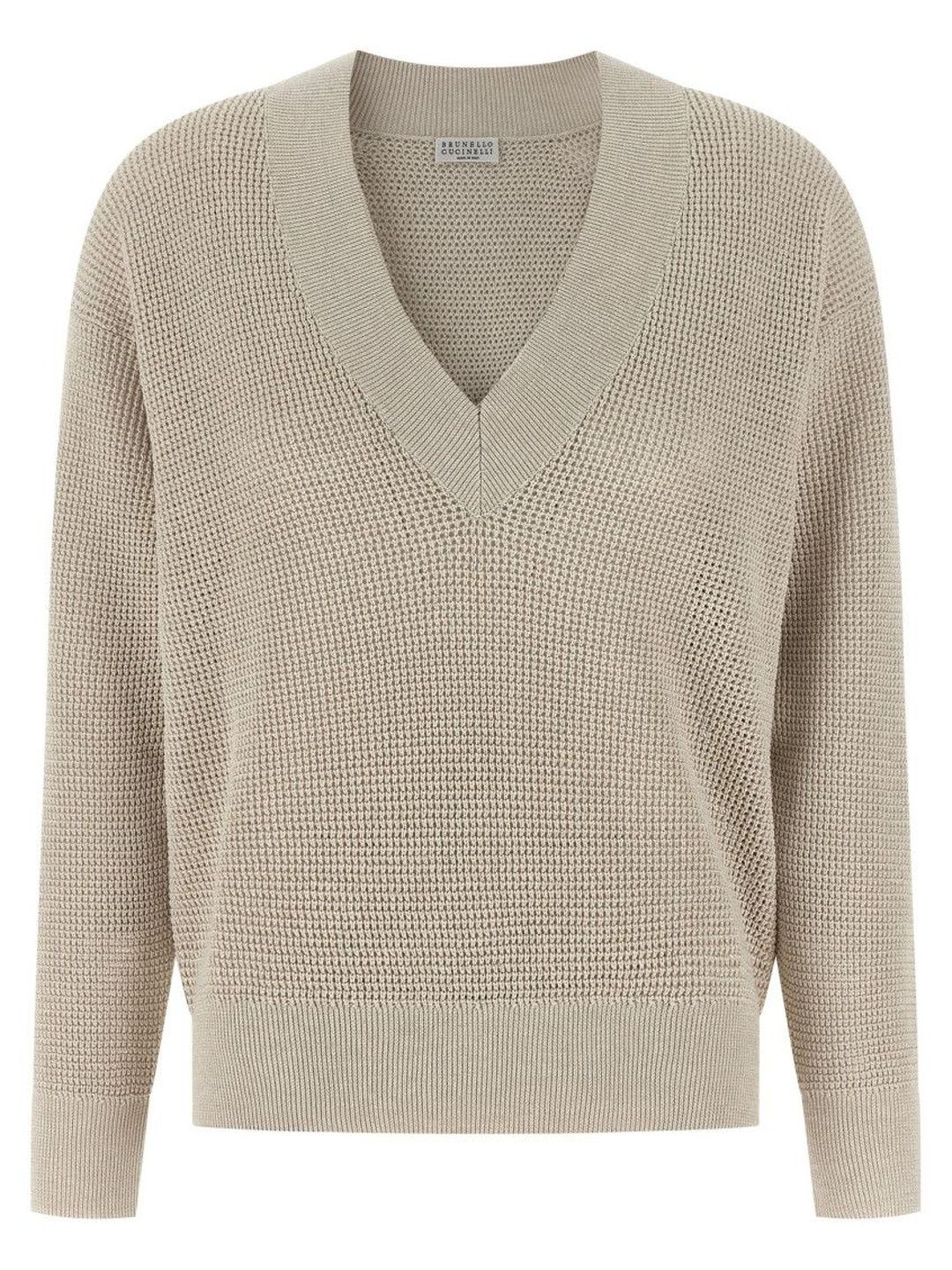 brunello cucinelli Beige Openwork sweater-picture-18