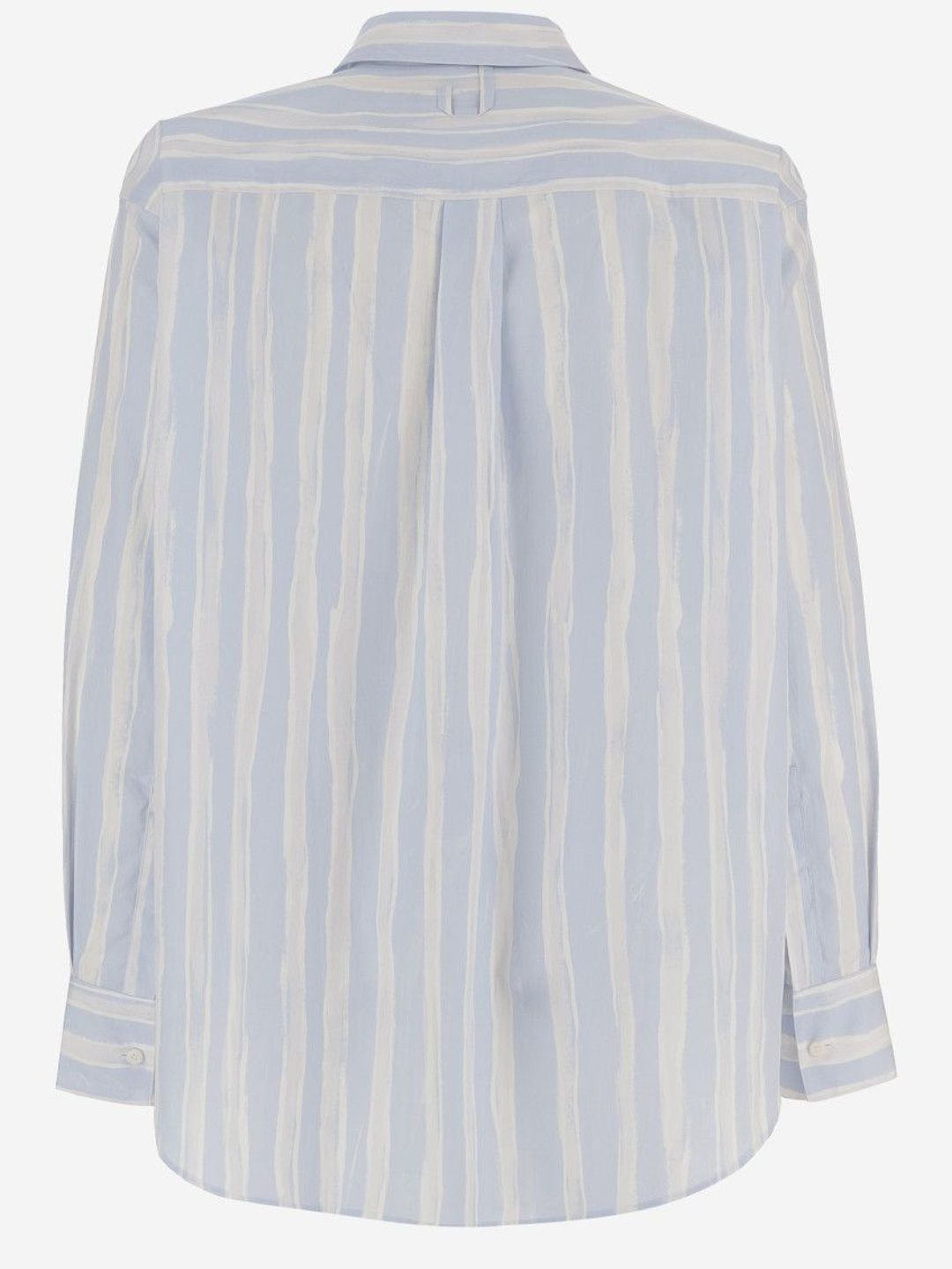 Jacquemus Striped Spread Collar Long Sleeves Cotton Shirt-picture-24