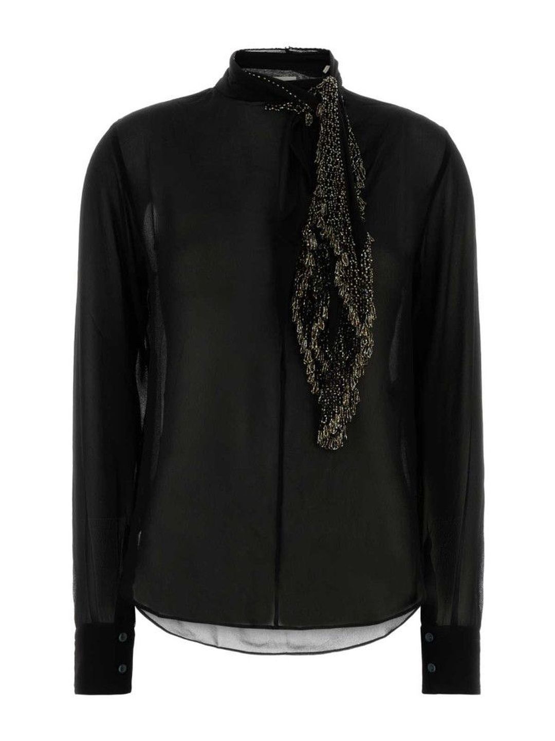 isabel marant Black Tie Fastening Long Sleeves Top-picture-21