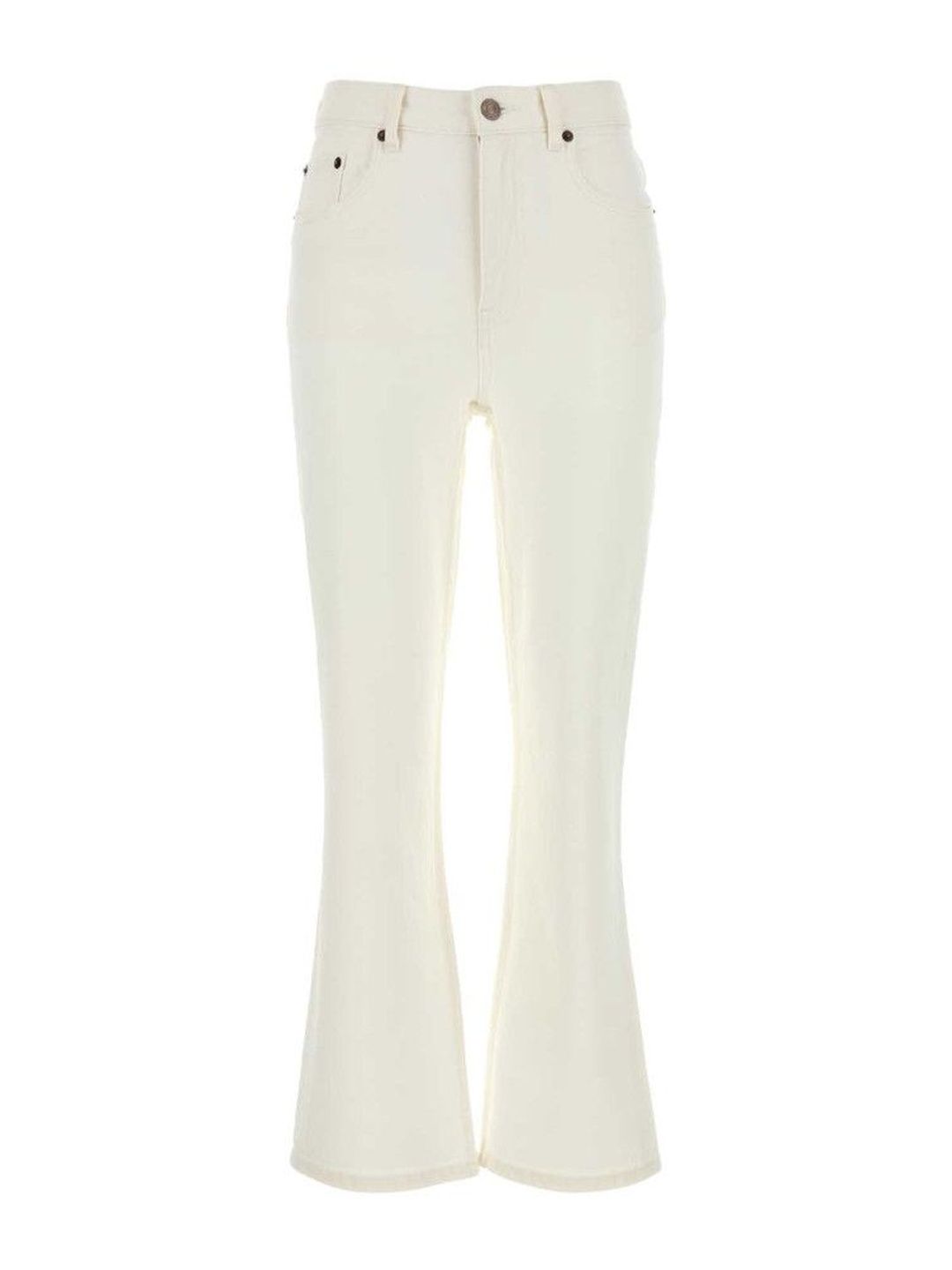 Beige Stretch Cotton Jeans-image-37