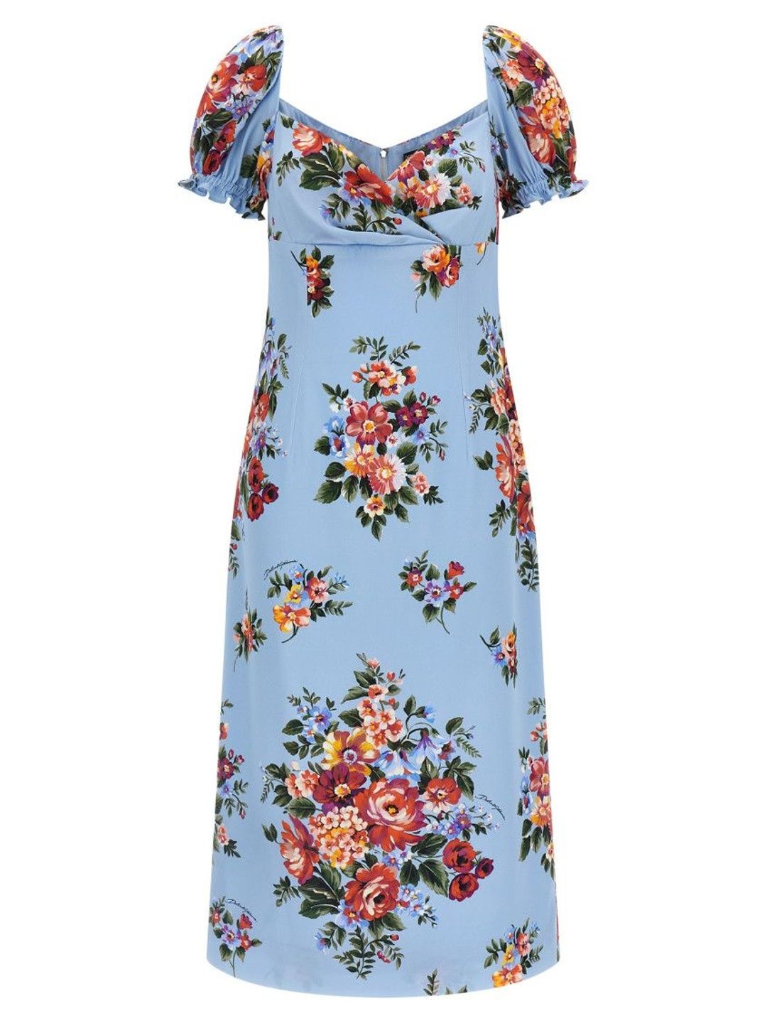 Dolce & Gabbana Multicolor Mazzo Di Fiori Print Dress-picture-45