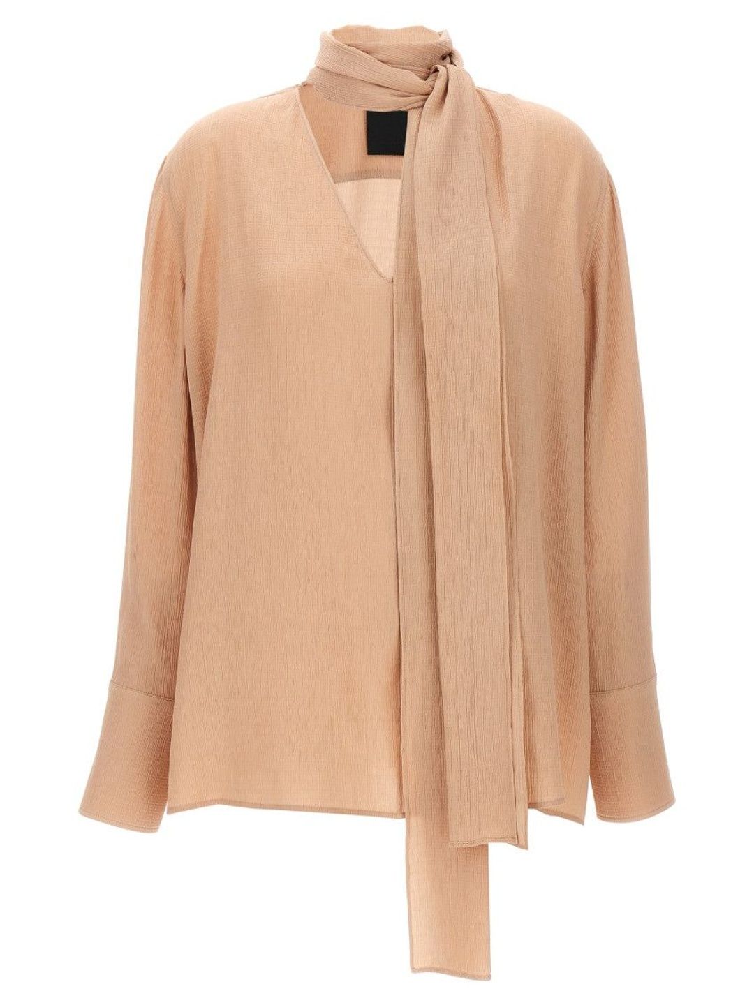 Givenchy Beige Bow Blouse-picture-48